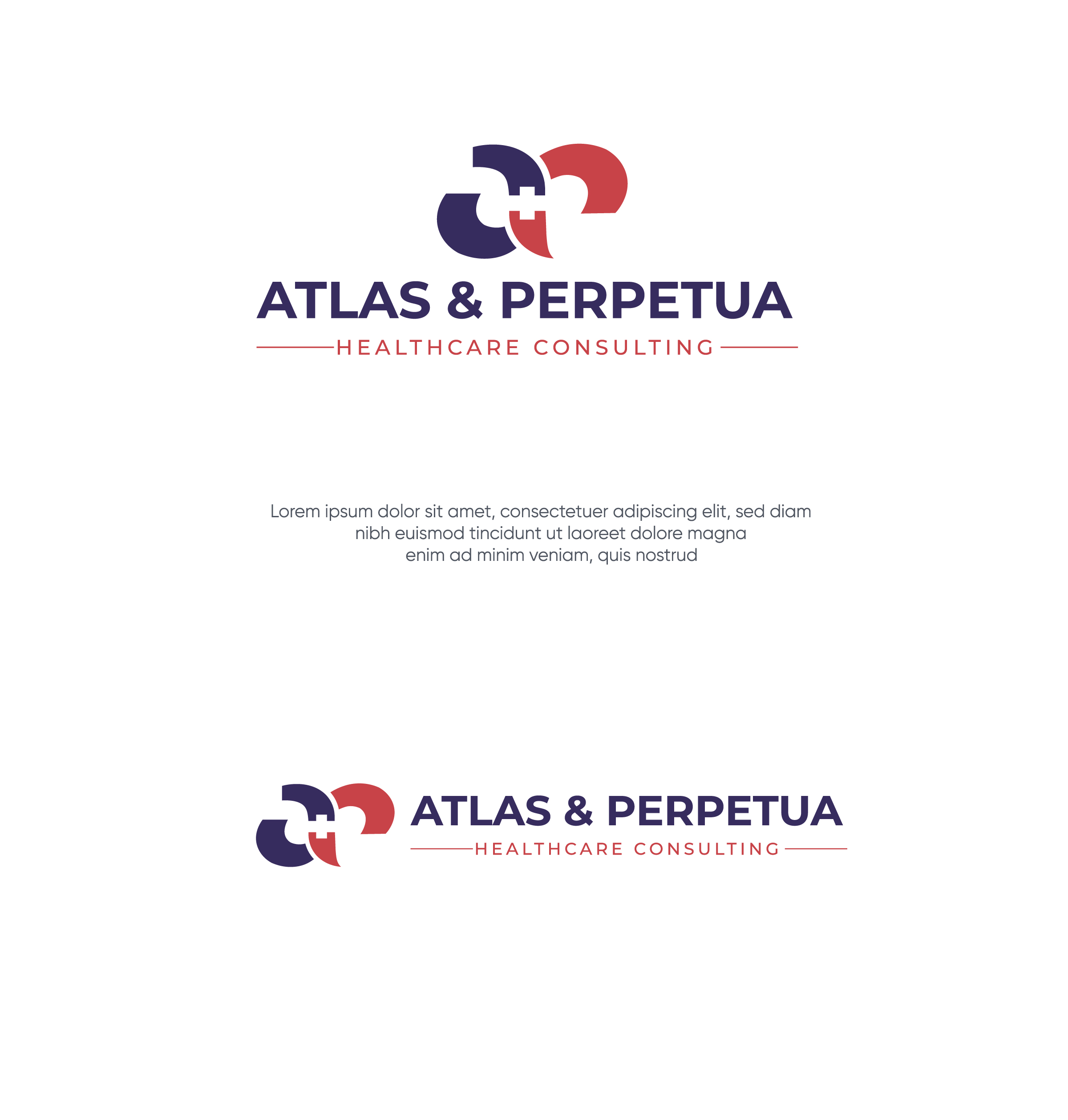 Logo Design by Md. Fariduzzaman for Atlas & Perpetua Healthcare Consulting | Design #36814514