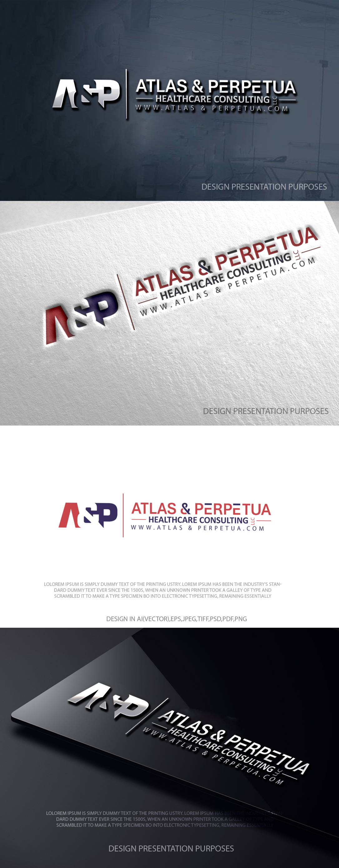 Logo Design by zebronicgraphic for Atlas & Perpetua Healthcare Consulting | Design #36810108