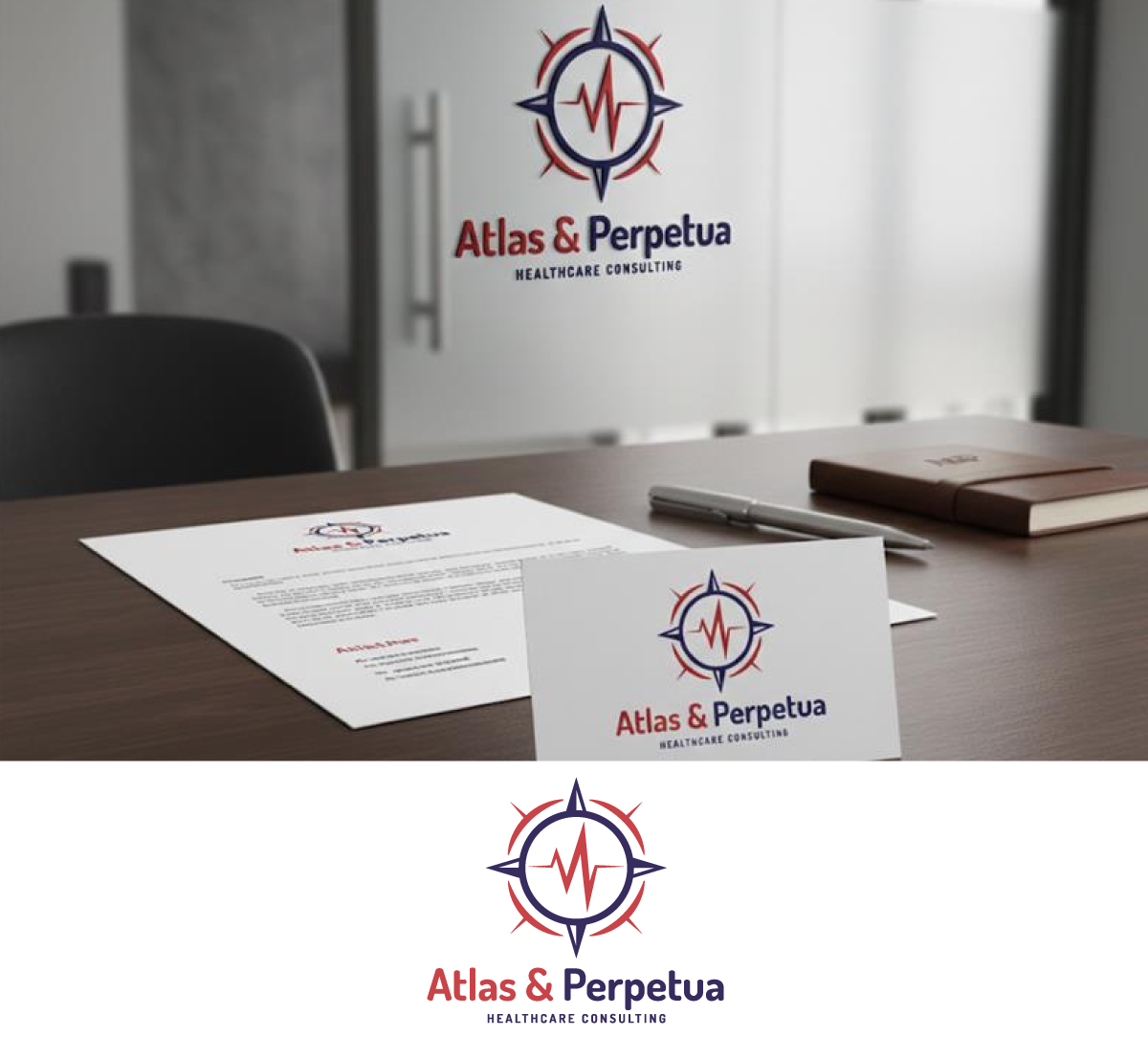 Logo Design by Ansh Design for Atlas & Perpetua Healthcare Consulting | Design #36804324