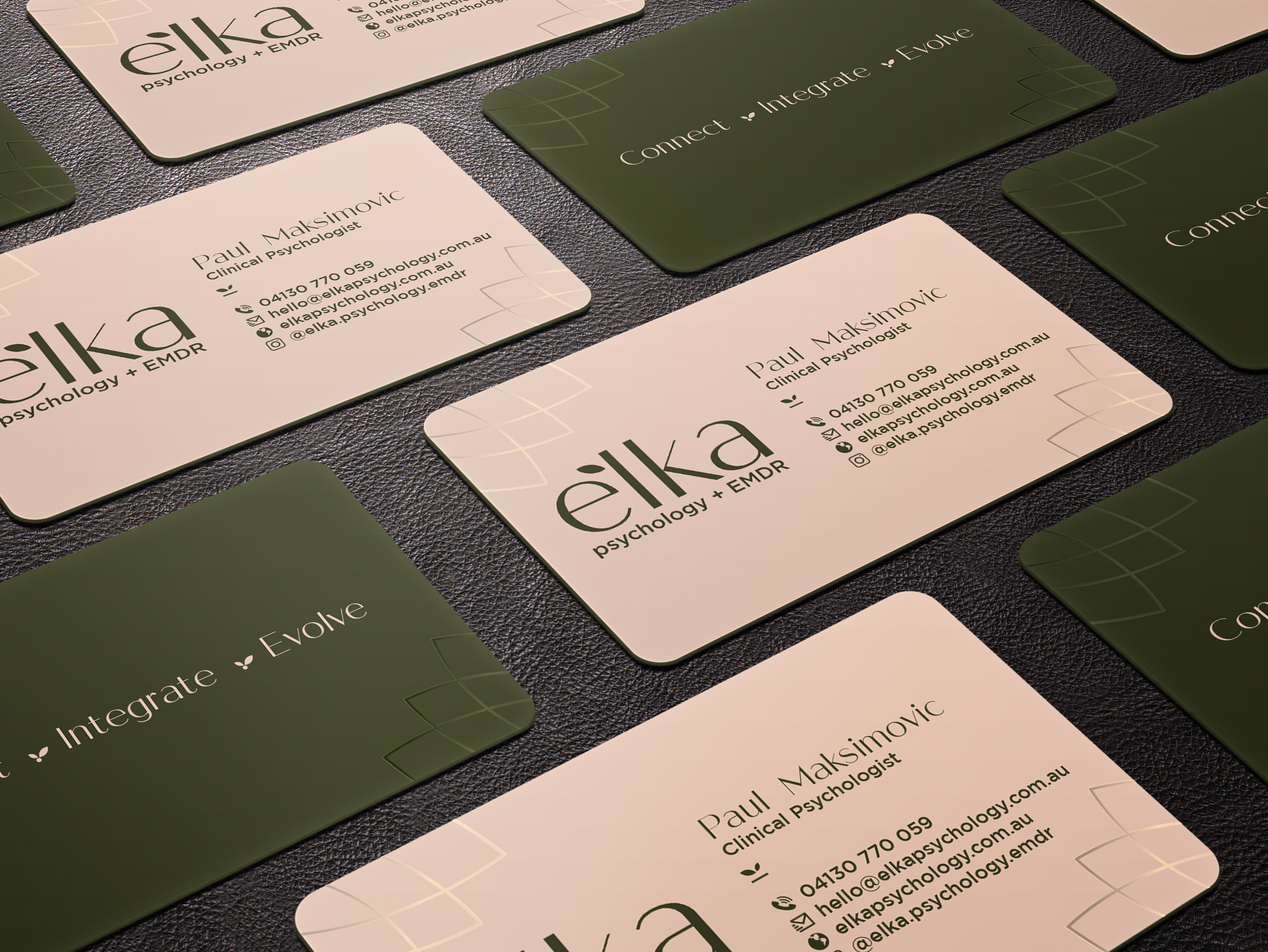 Diseño de Tarjeta de Presentación por Bharat Graphic para Elka Psychology + EMDR | Diseño #36808401