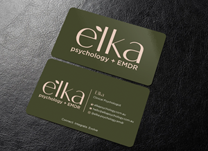 Business Card Design by Expert Bappy for Elka Psychology + EMDR | Design: #36808174