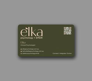 Business Card Design by Expert Bappy for Elka Psychology + EMDR | Design: #36810626
