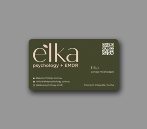 Business Card Design by Expert Bappy for Elka Psychology + EMDR | Design: #36810627