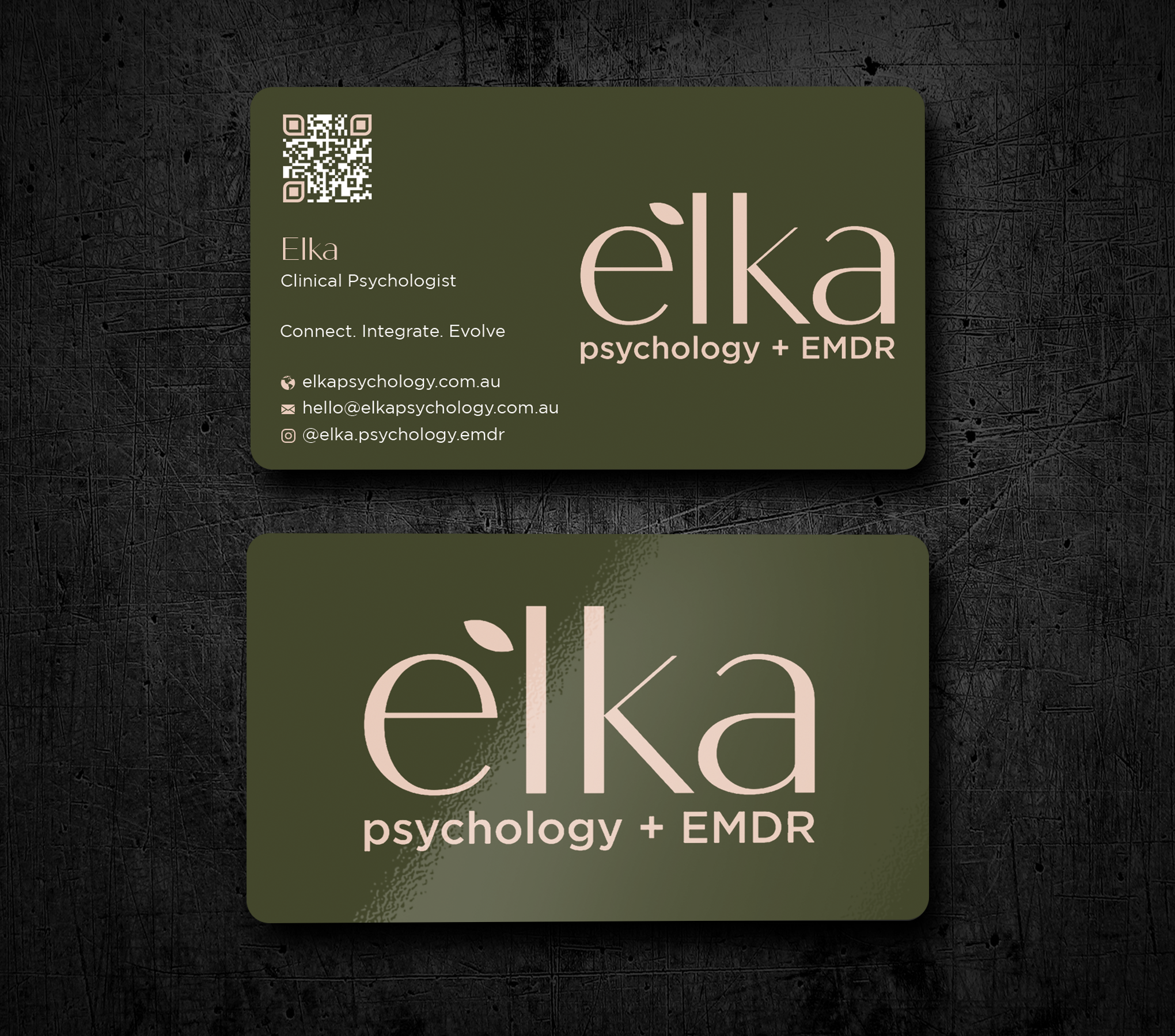 Business Card Design by Expert Bappy for Elka Psychology + EMDR | Design #36810849