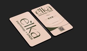 Business Card Design by Expert Bappy for Elka Psychology + EMDR | Design: #36810882