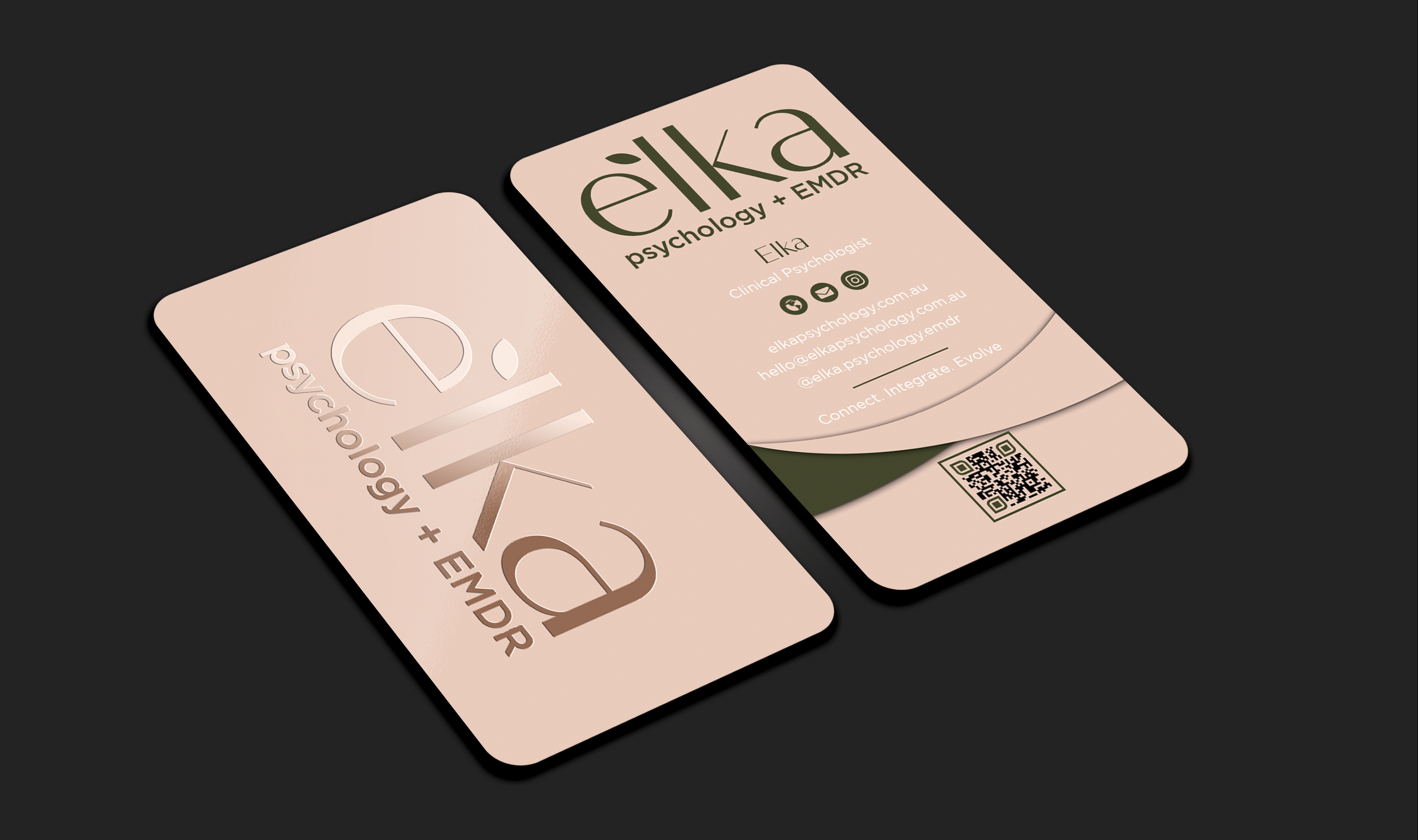 Visitenkarten-Design von Expert Bappy für Elka Psychology + EMDR | Design #36810884