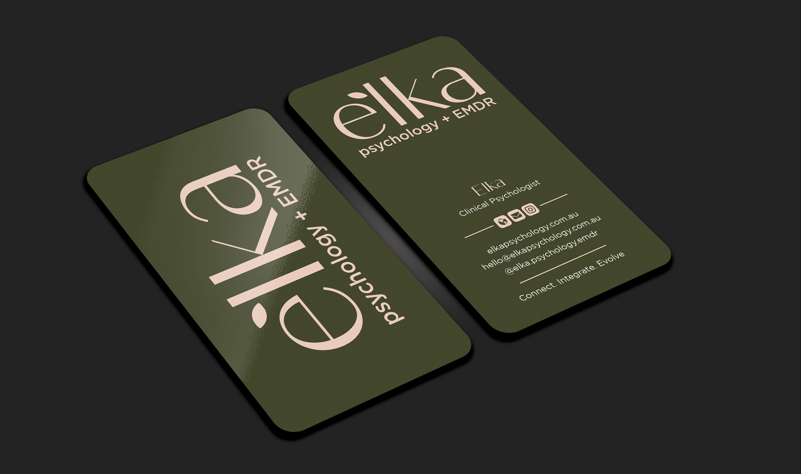 Visitenkarten-Design von Expert Bappy für Elka Psychology + EMDR | Design #36810927