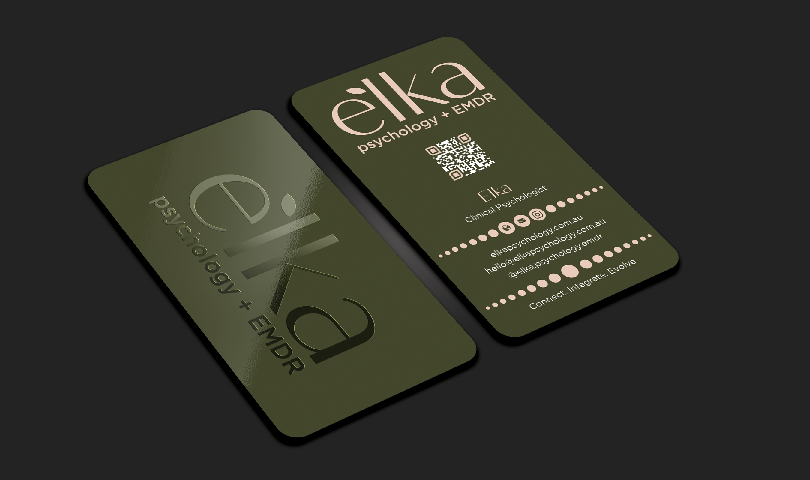 Business Card Design by Expert Bappy for Elka Psychology + EMDR | Design #36810960