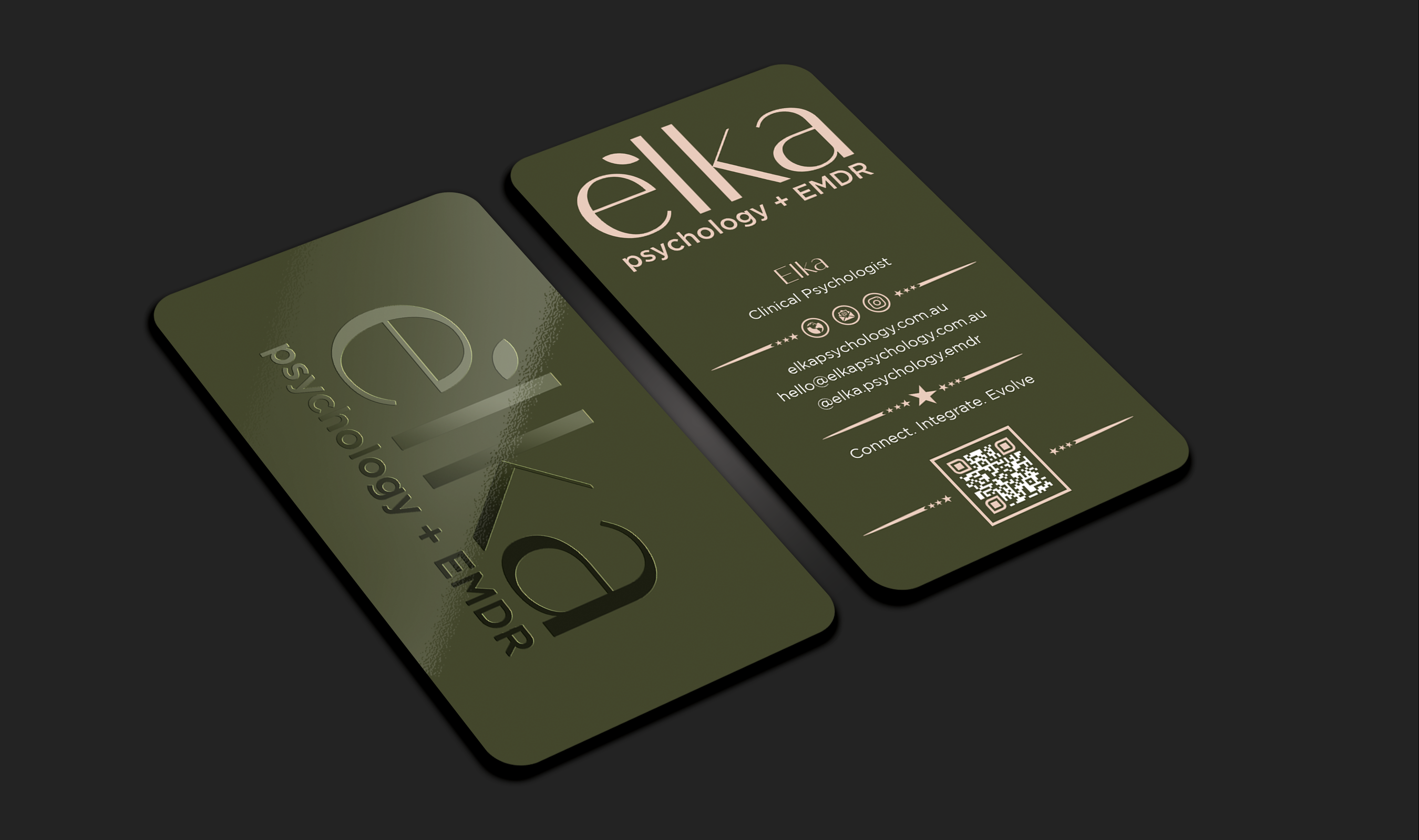 Business Card Design by Expert Bappy for Elka Psychology + EMDR | Design #36812507