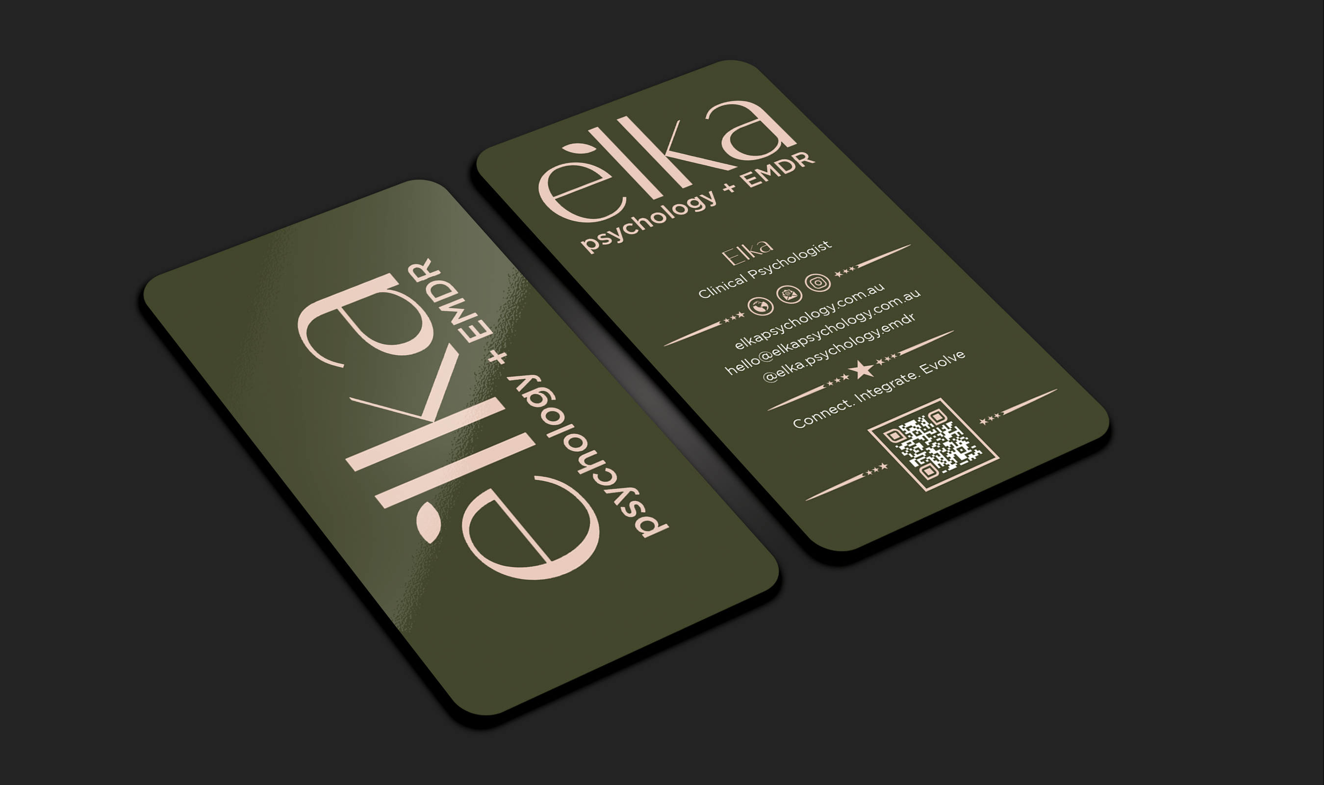 Business Card Design by Expert Bappy for Elka Psychology + EMDR | Design #36812508