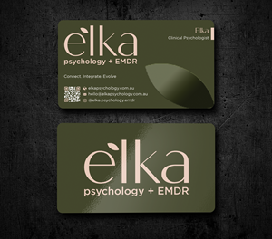 Business Card Design by Expert Bappy for Elka Psychology + EMDR | Design: #36812569