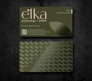 Business Card Design by Expert Bappy for Elka Psychology + EMDR | Design: #36812619