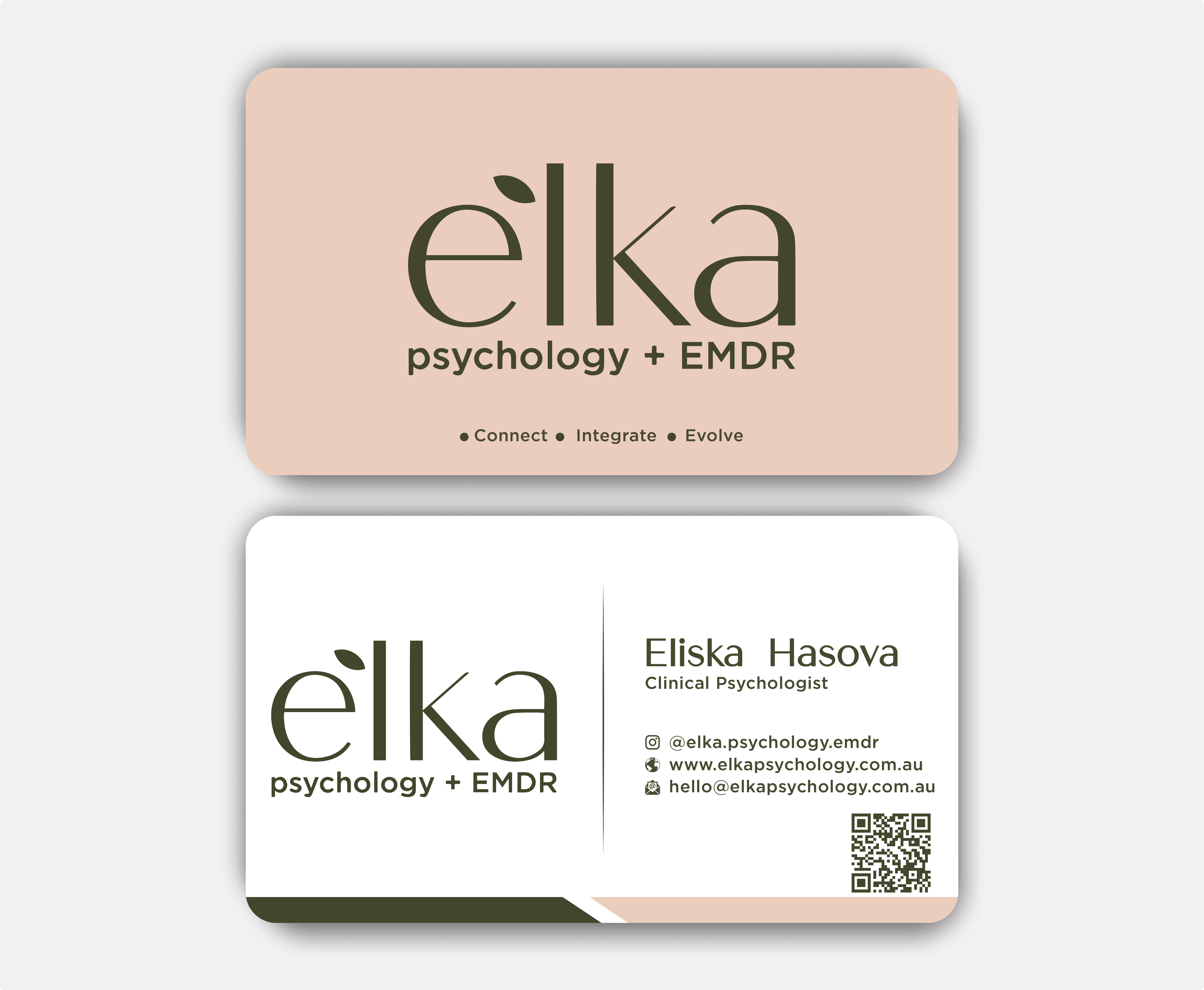 Business Card Design by DesignerShahadat for Elka Psychology + EMDR | Design #36808511