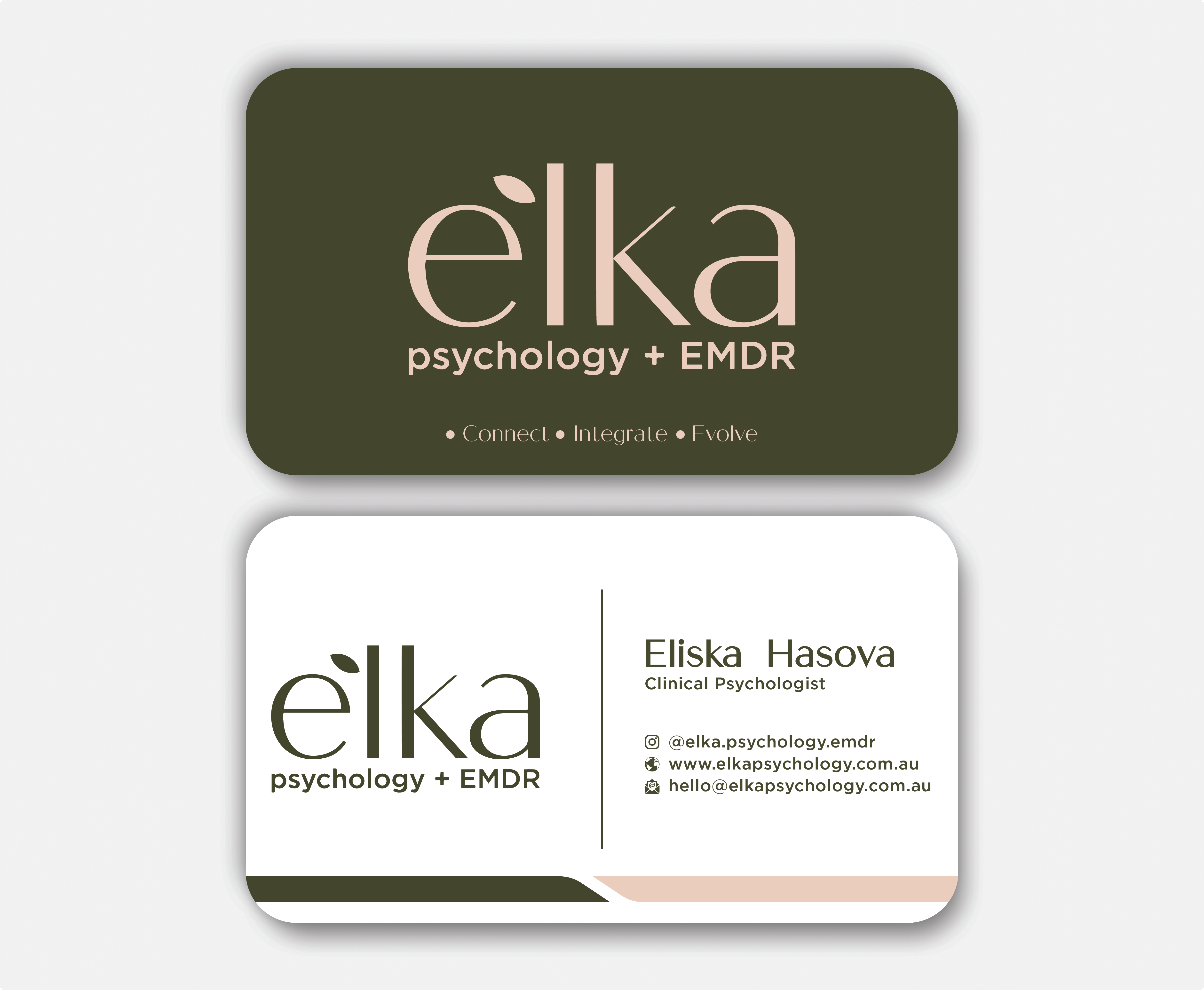Business Card Design by DesignerShahadat for Elka Psychology + EMDR | Design #36808512
