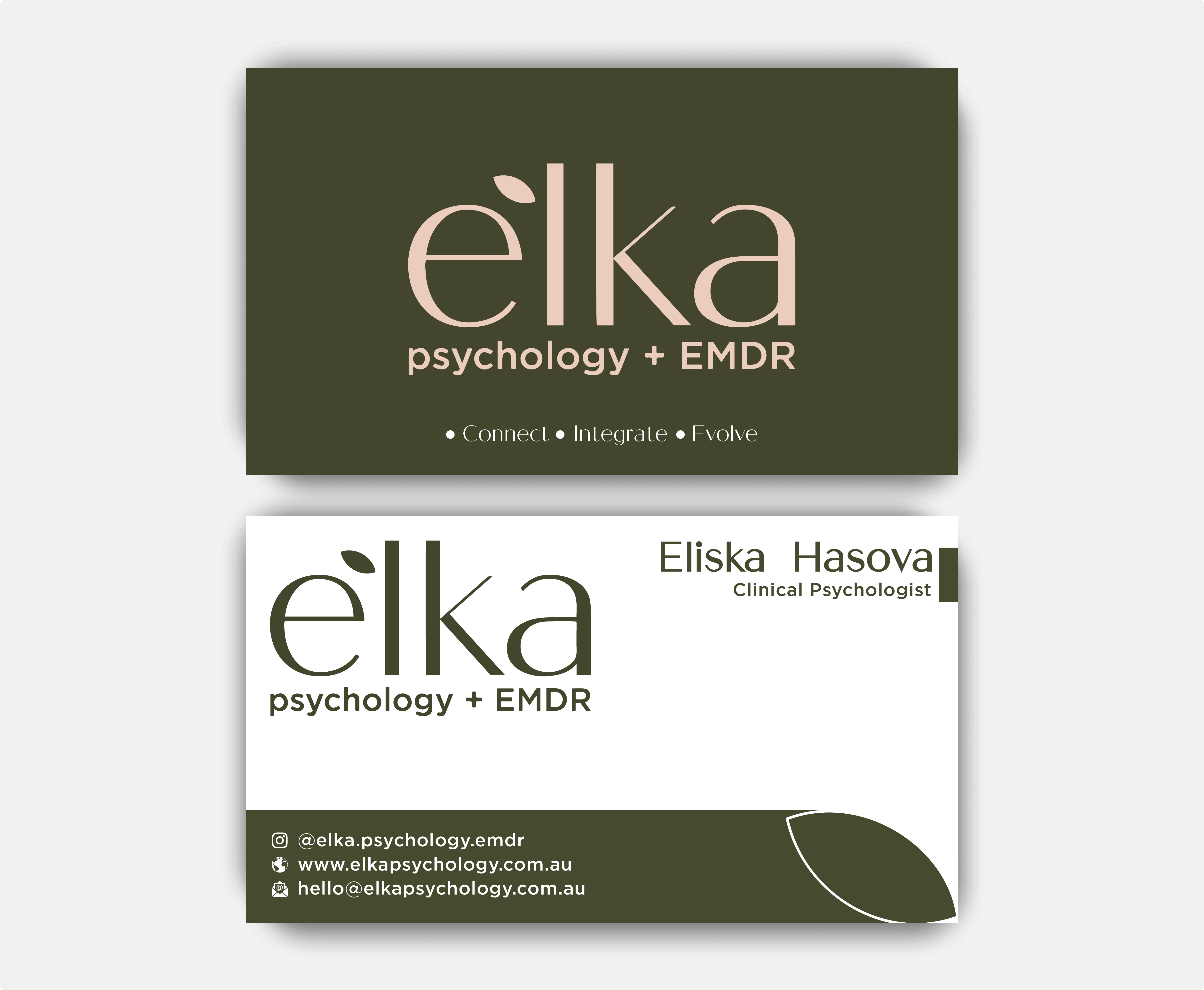 Business Card Design by DesignerShahadat for Elka Psychology + EMDR | Design #36808515