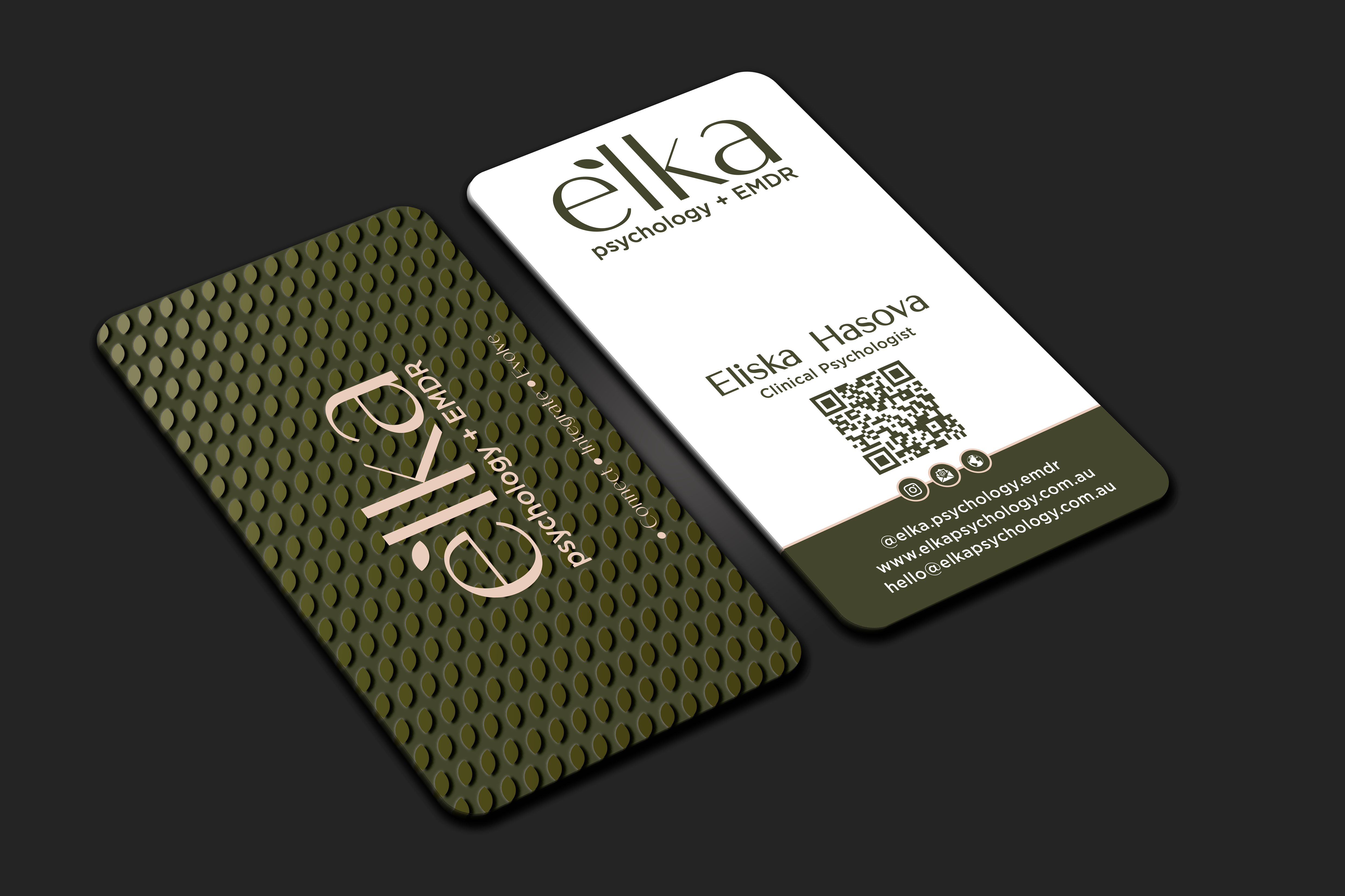 Visitenkarten-Design von DesignerShahadat für Elka Psychology + EMDR | Design #36808533