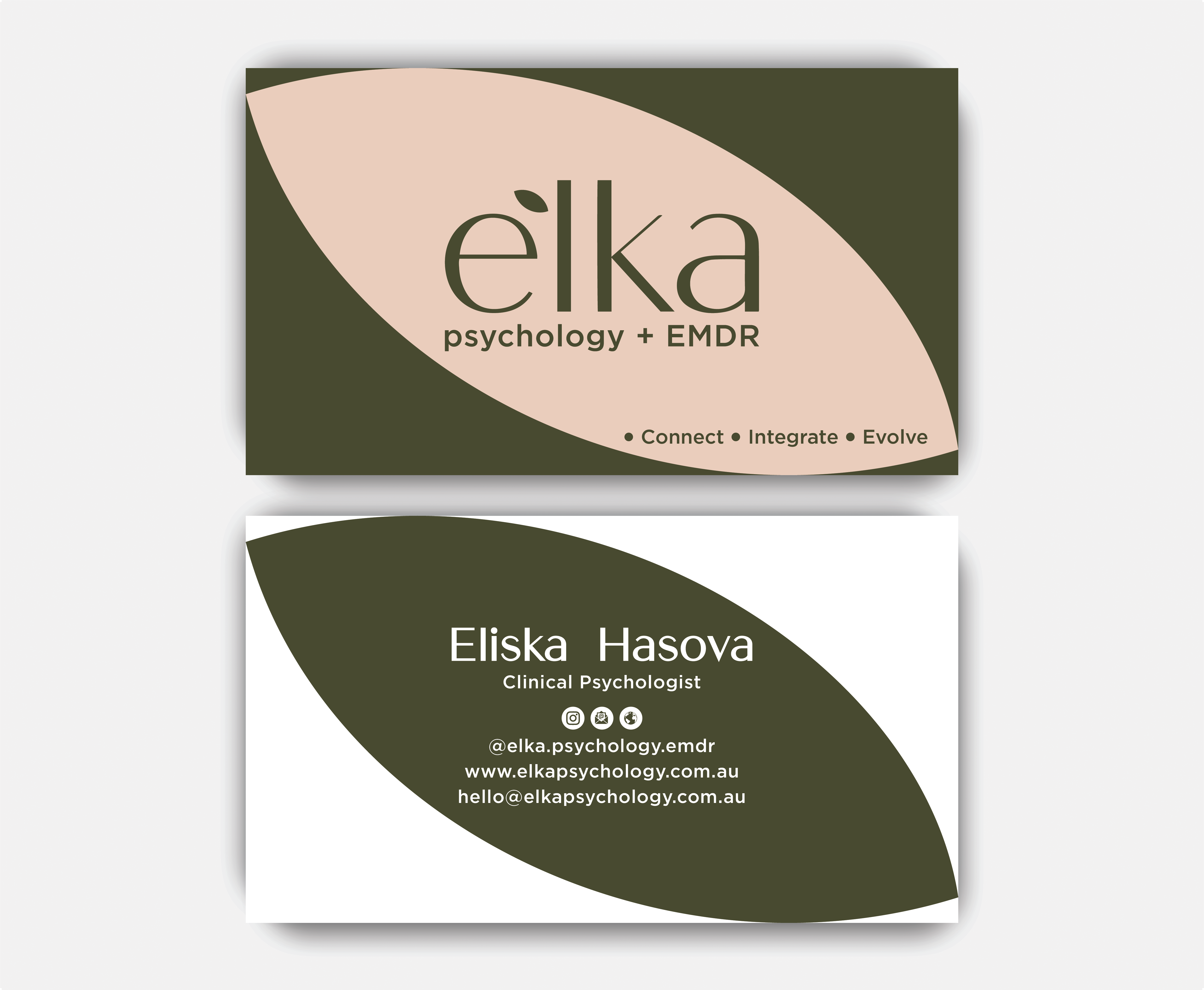 Business Card Design by DesignerShahadat for Elka Psychology + EMDR | Design #36808870