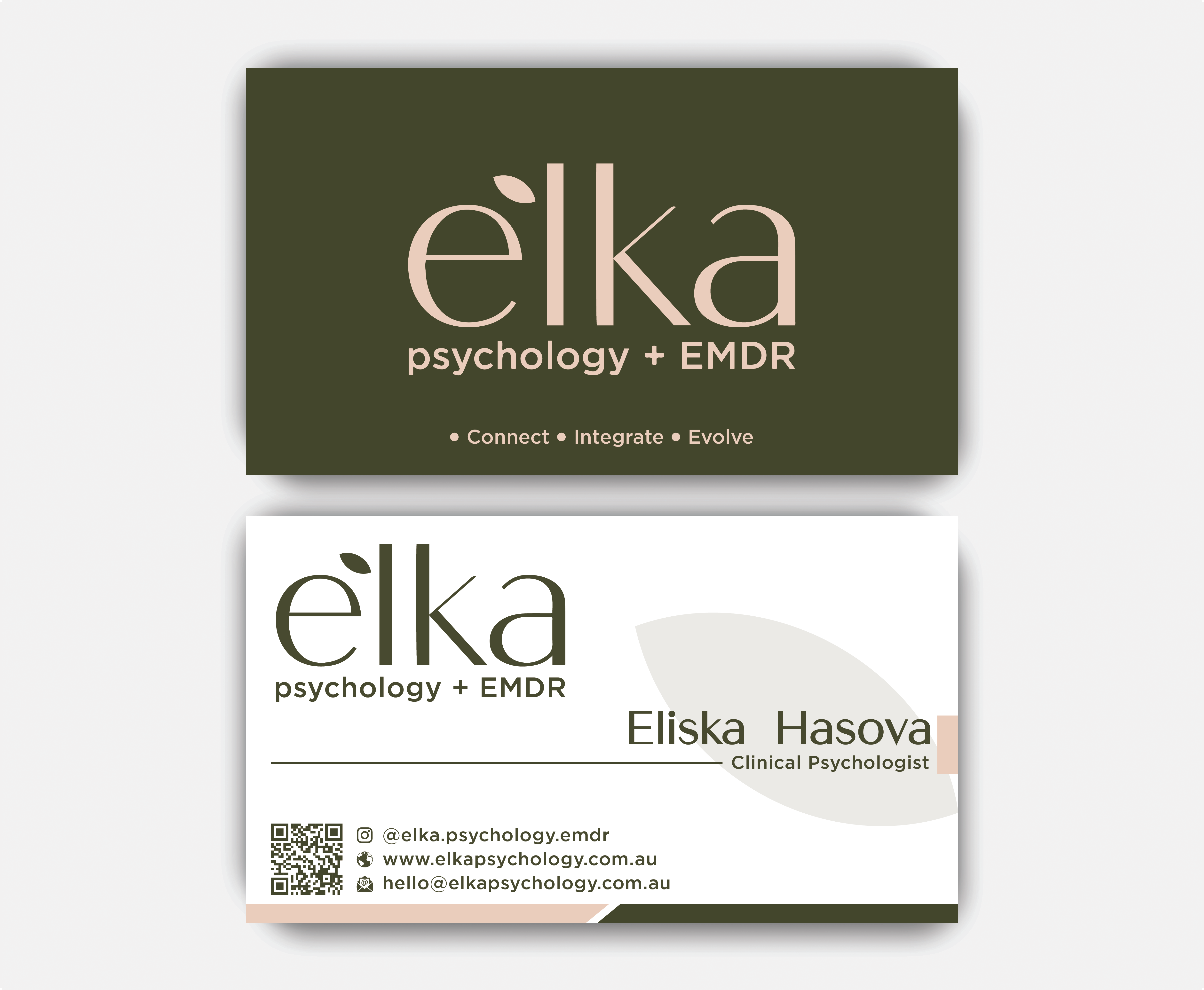 Visitenkarten-Design von DesignerShahadat für Elka Psychology + EMDR | Design #36808970