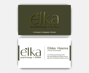 Business Card Design by DesignerShahadat for Elka Psychology + EMDR | Design: #36808971