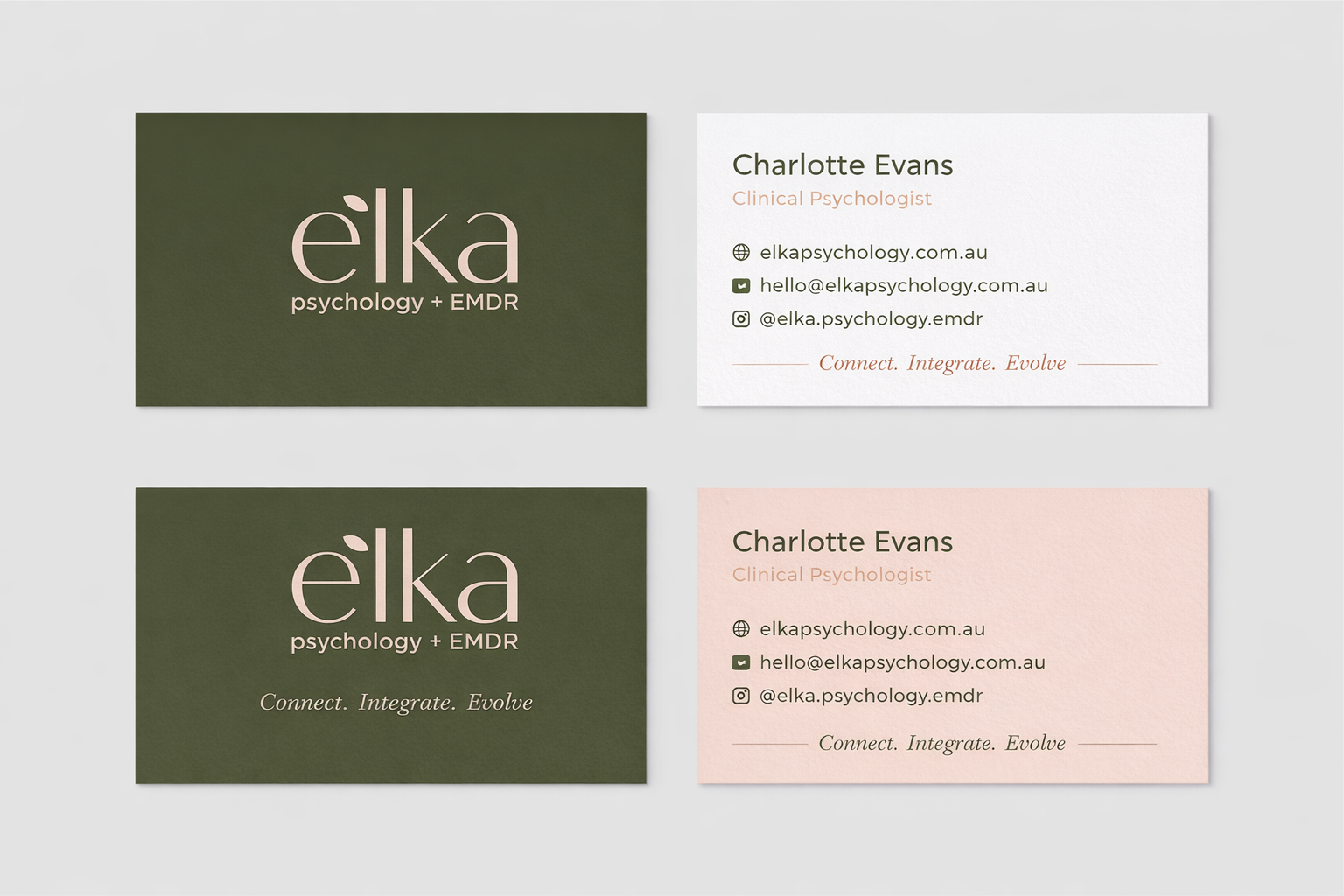 Business Card Design by Taha_01 for Elka Psychology + EMDR | Design #36812900