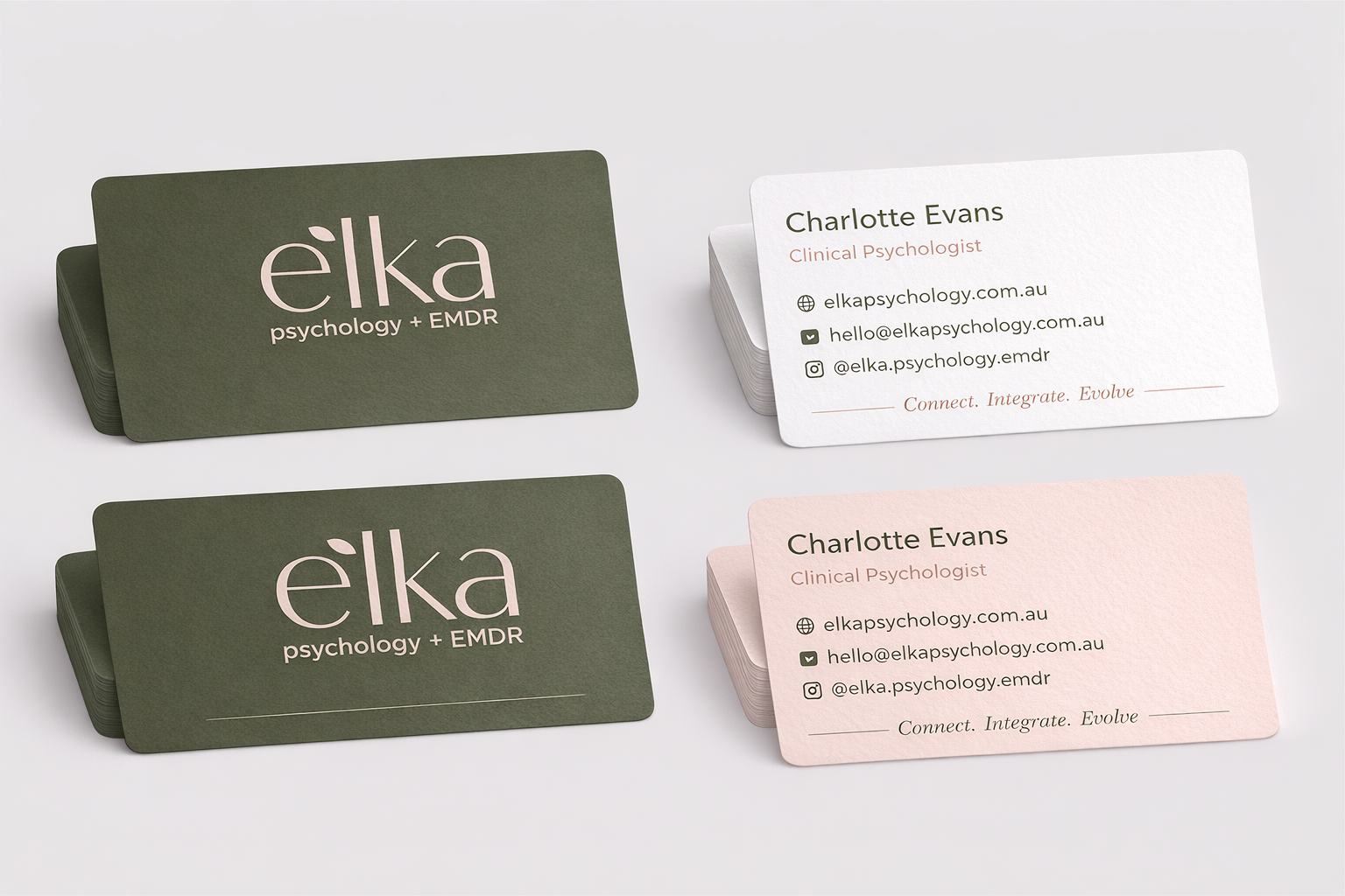 Business Card Design by Taha_01 for Elka Psychology + EMDR | Design #36812910