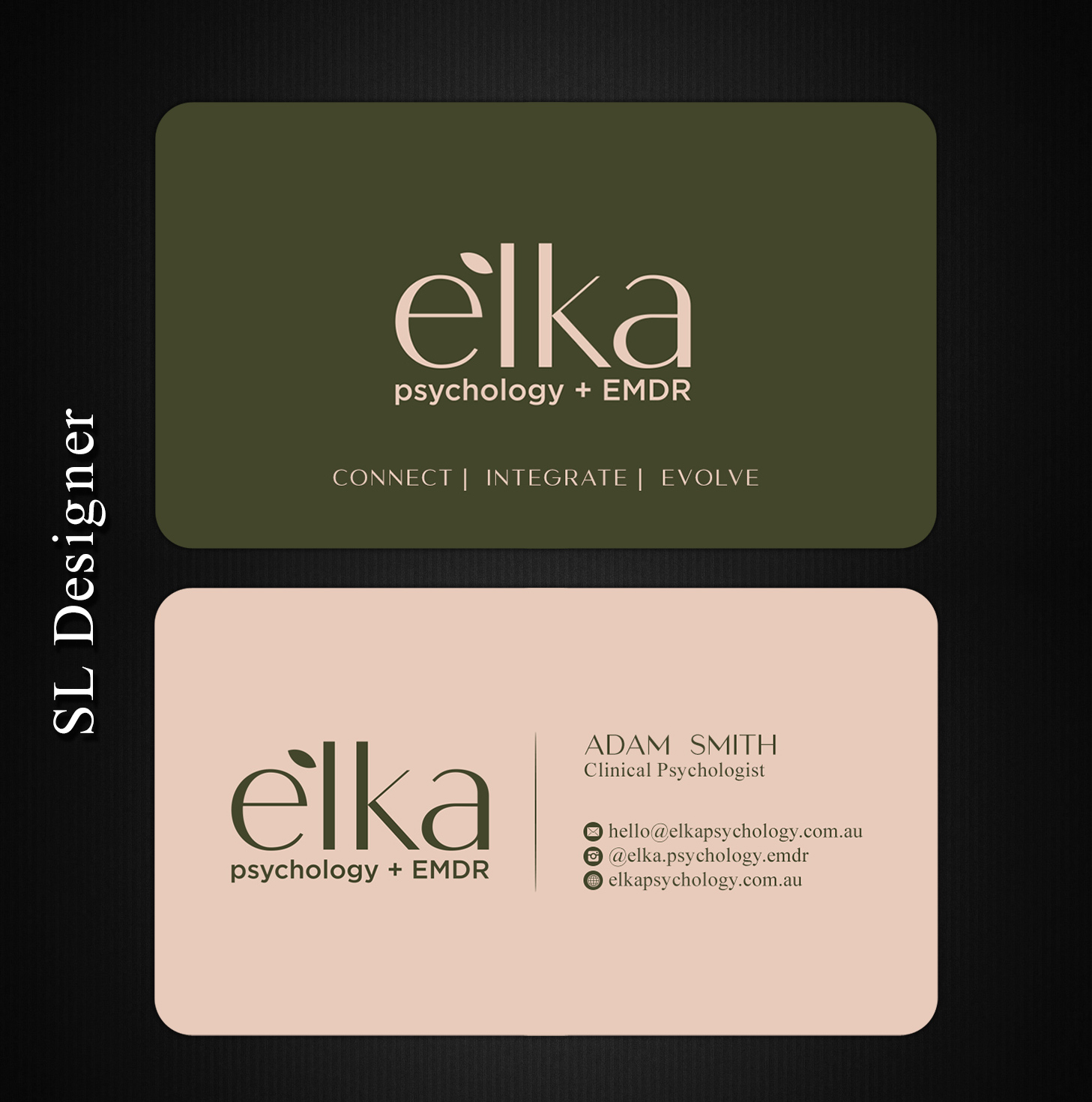 Business Card Design by SL Designer for Elka Psychology + EMDR | Design #36809525