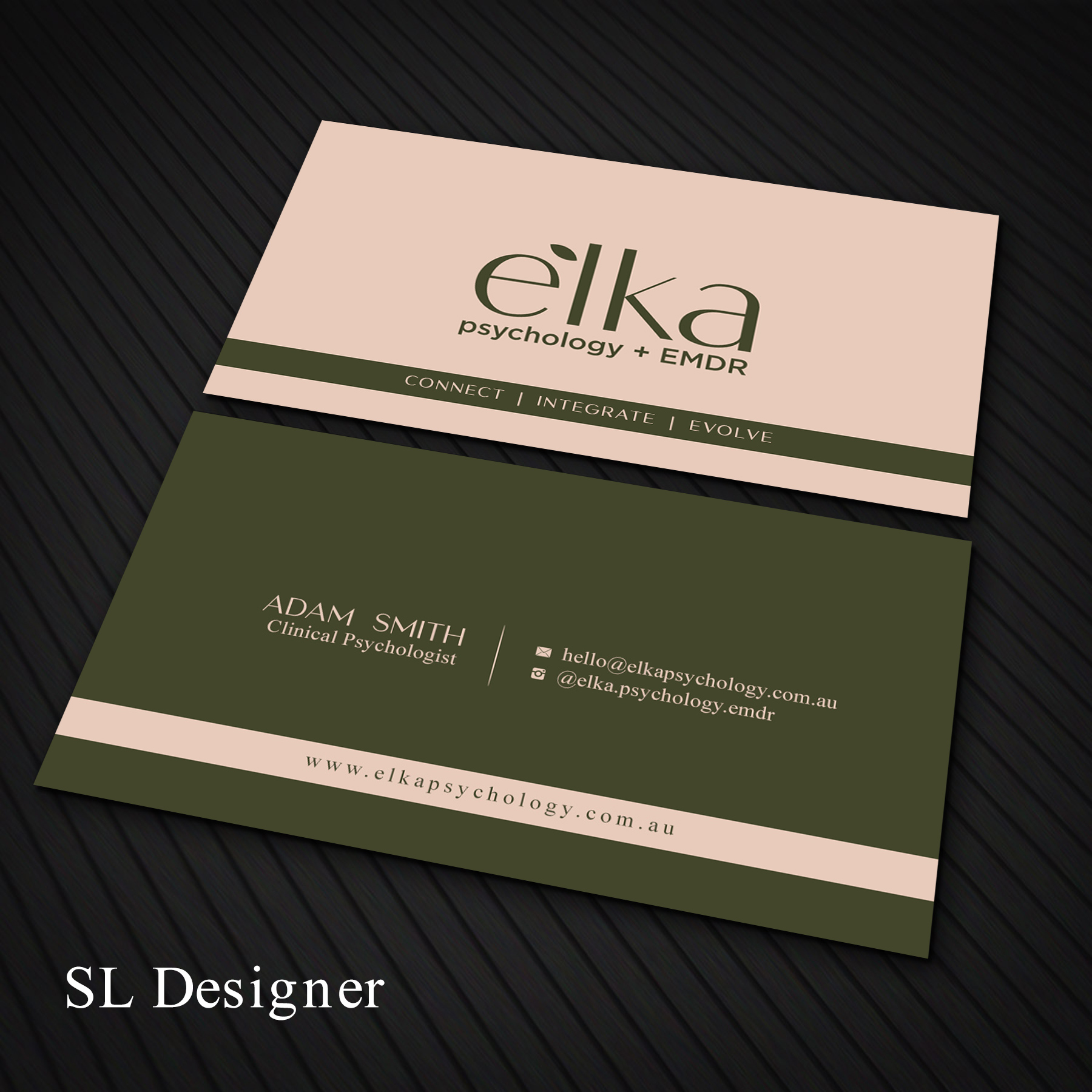 Business Card Design by SL Designer for Elka Psychology + EMDR | Design #36809527