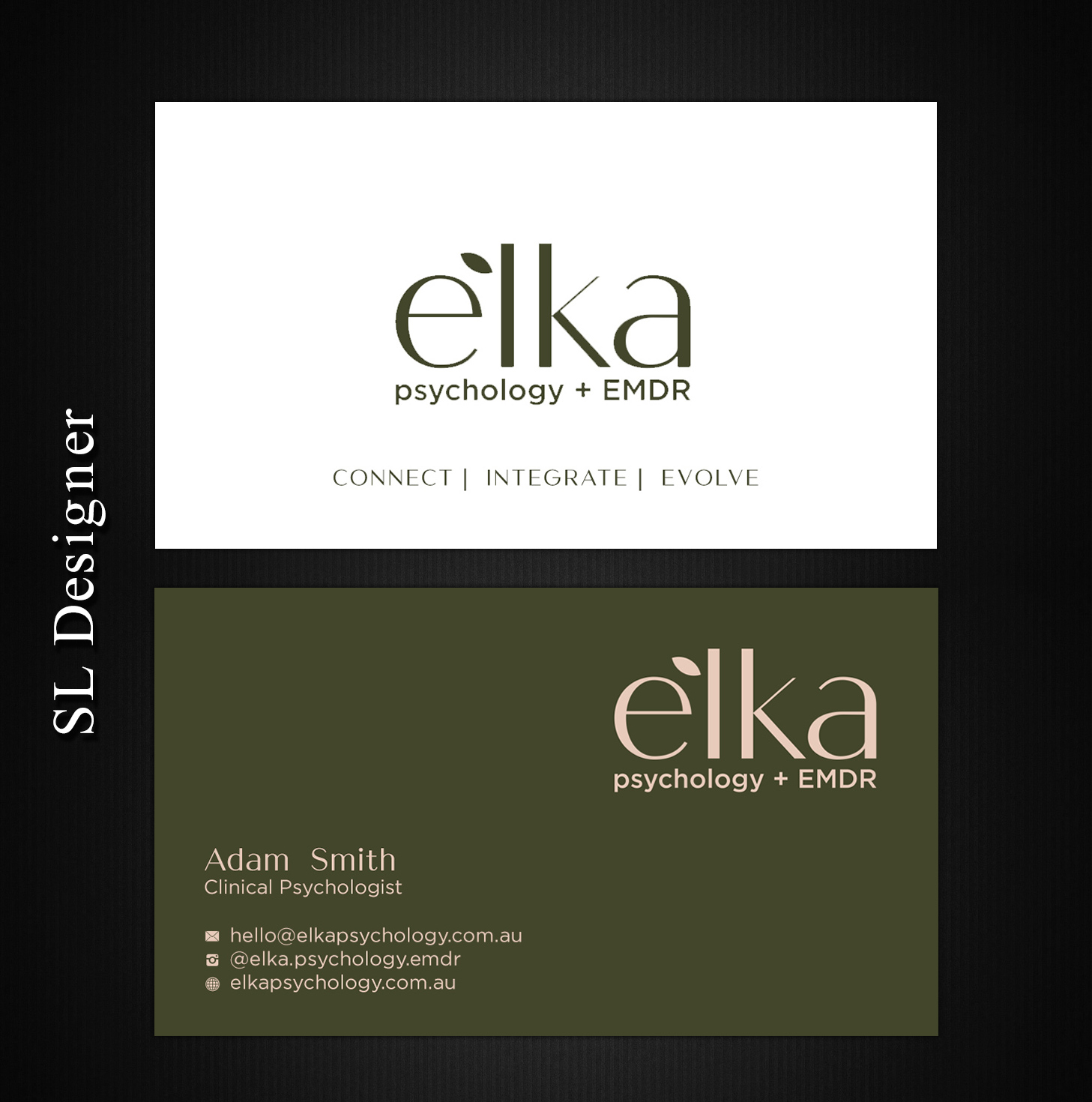 Business Card Design by SL Designer for Elka Psychology + EMDR | Design #36809528
