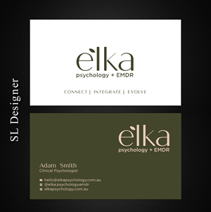 Business Card Design by SL Designer for Elka Psychology + EMDR | Design: #36809528