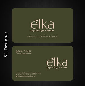 Business Card Design by SL Designer for Elka Psychology + EMDR | Design: #36809529