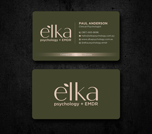 Business Card Design by Uttom 2 for Elka Psychology + EMDR | Design: #36809553