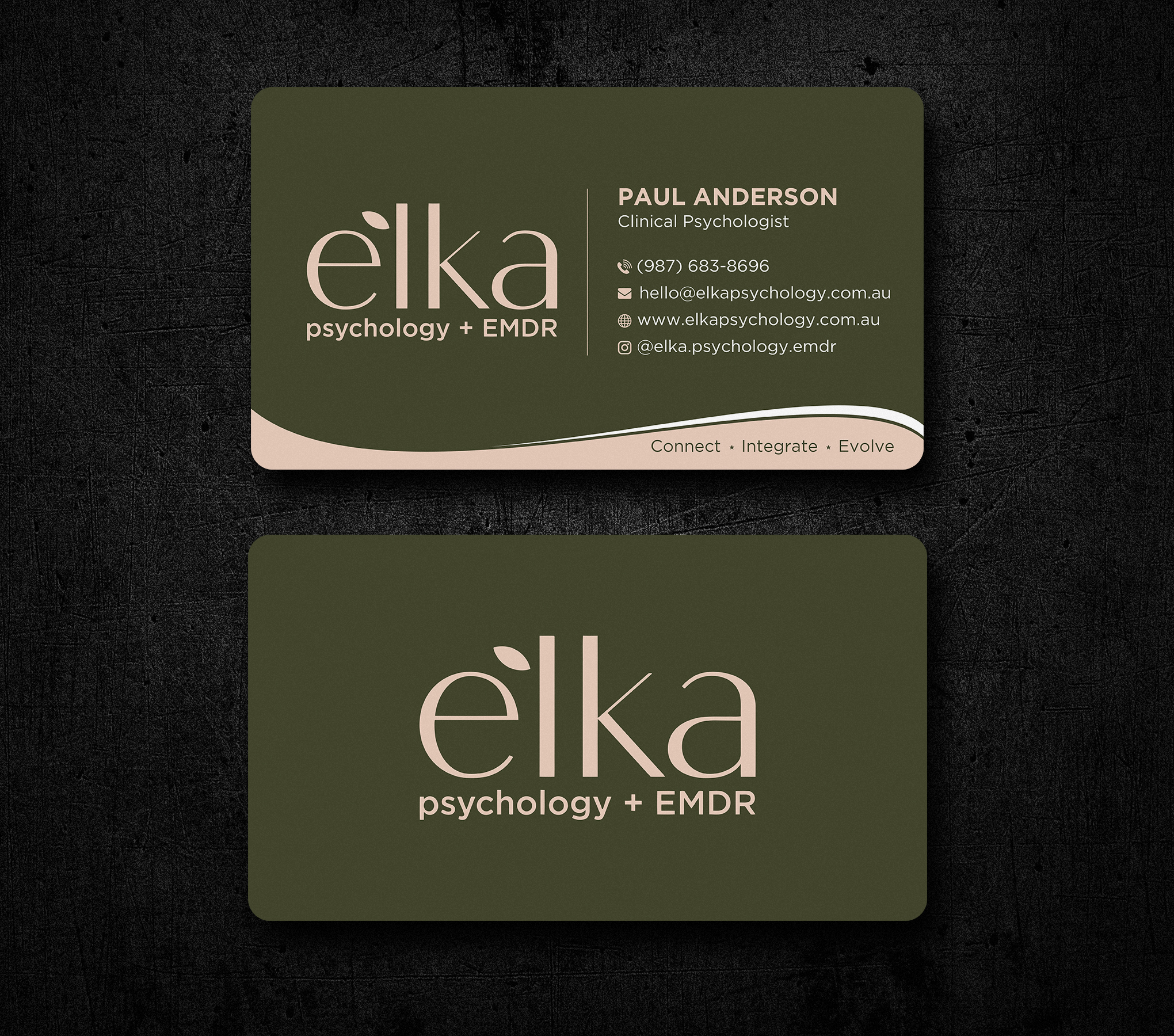 Business Card Design by Uttom 2 for Elka Psychology + EMDR | Design #36809554