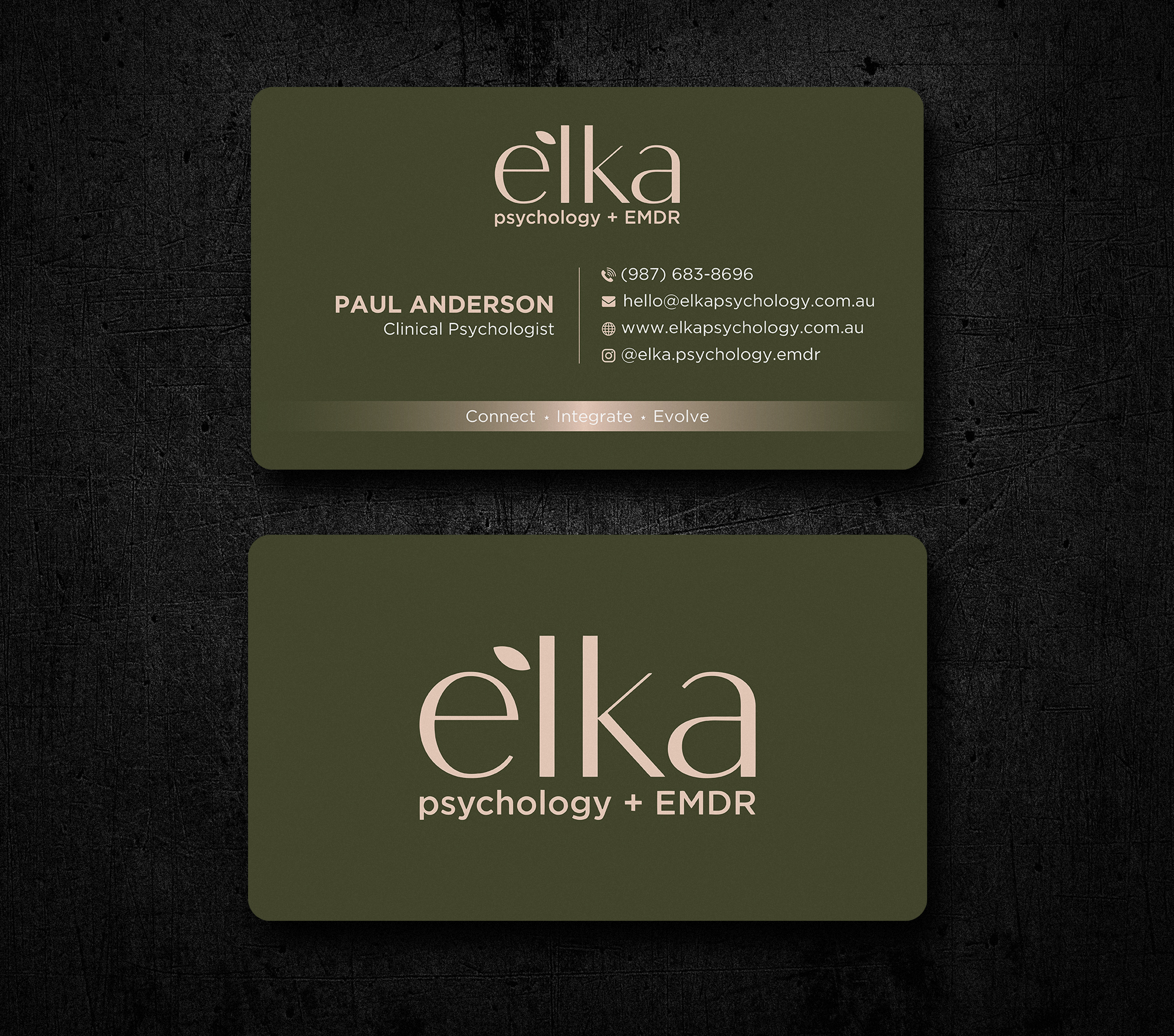 Business Card Design by Uttom 2 for Elka Psychology + EMDR | Design #36809555