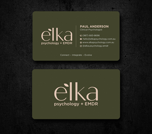 Business Card Design by Uttom 2 for Elka Psychology + EMDR | Design: #36809556