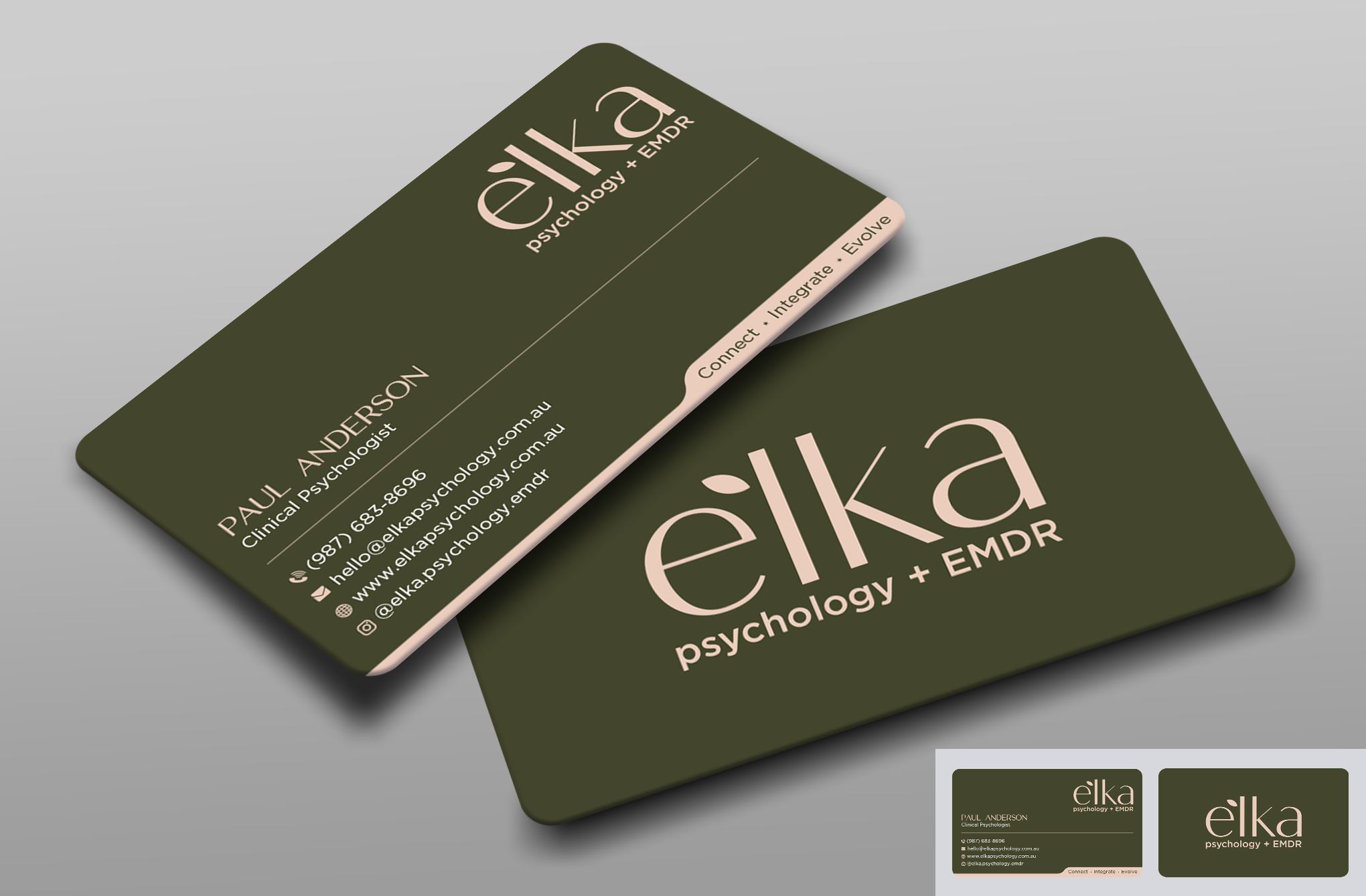 Business Card Design by Uttom 2 for Elka Psychology + EMDR | Design #36812406