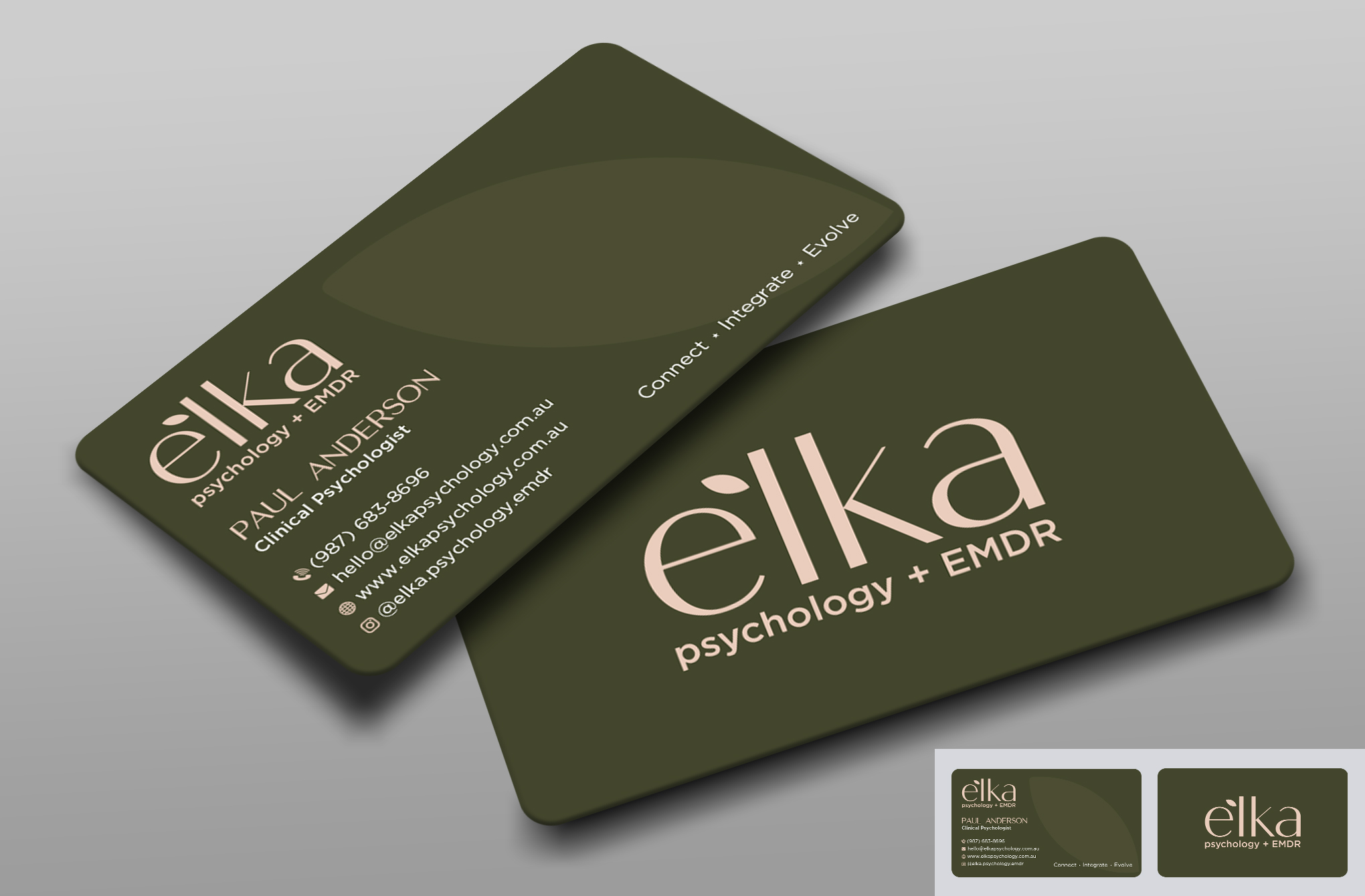 Business Card Design by Uttom 2 for Elka Psychology + EMDR | Design #36812414