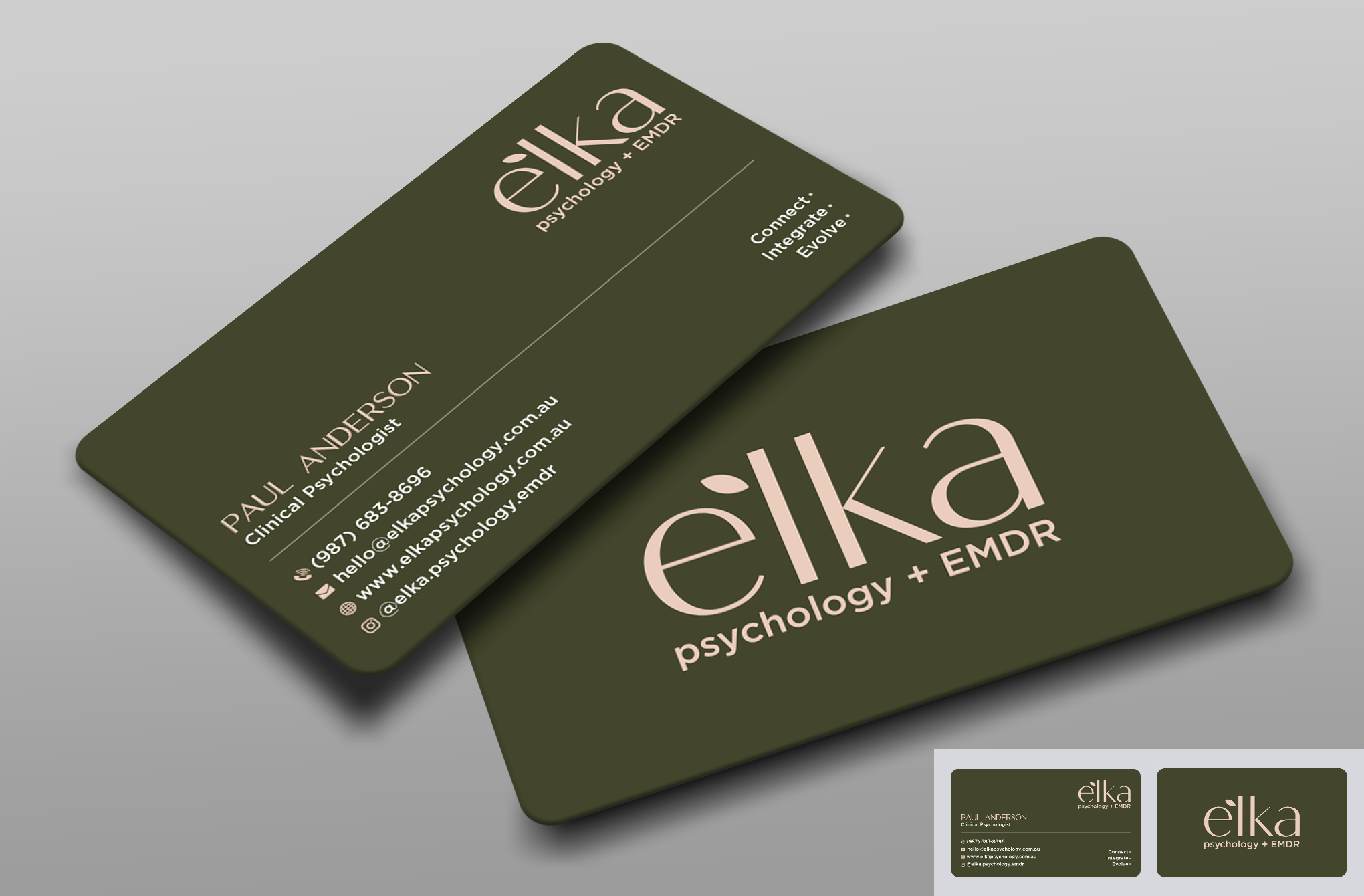 Business Card Design by Uttom 2 for Elka Psychology + EMDR | Design #36812416