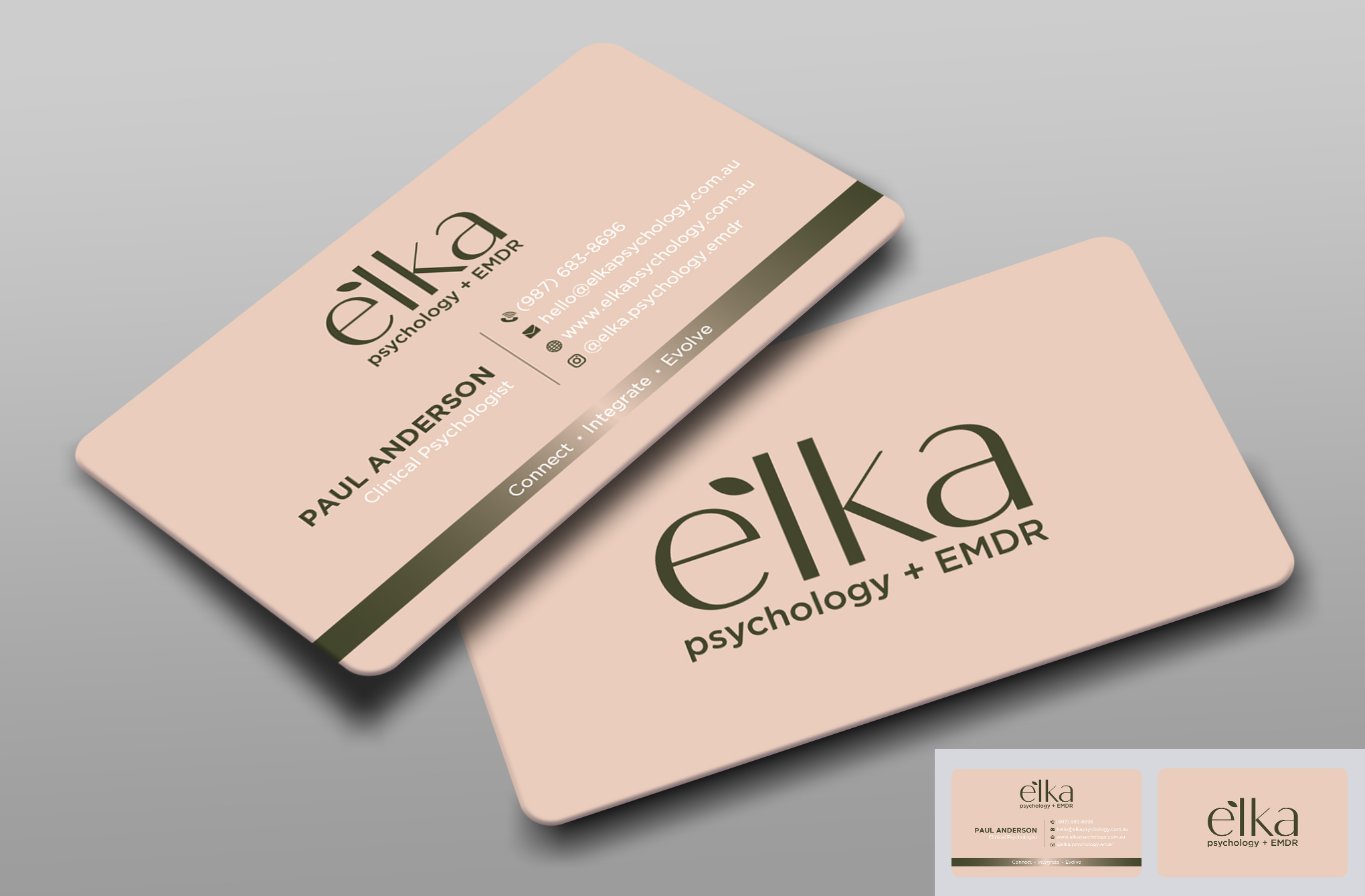 Business Card Design by Uttom 2 for Elka Psychology + EMDR | Design #36812505