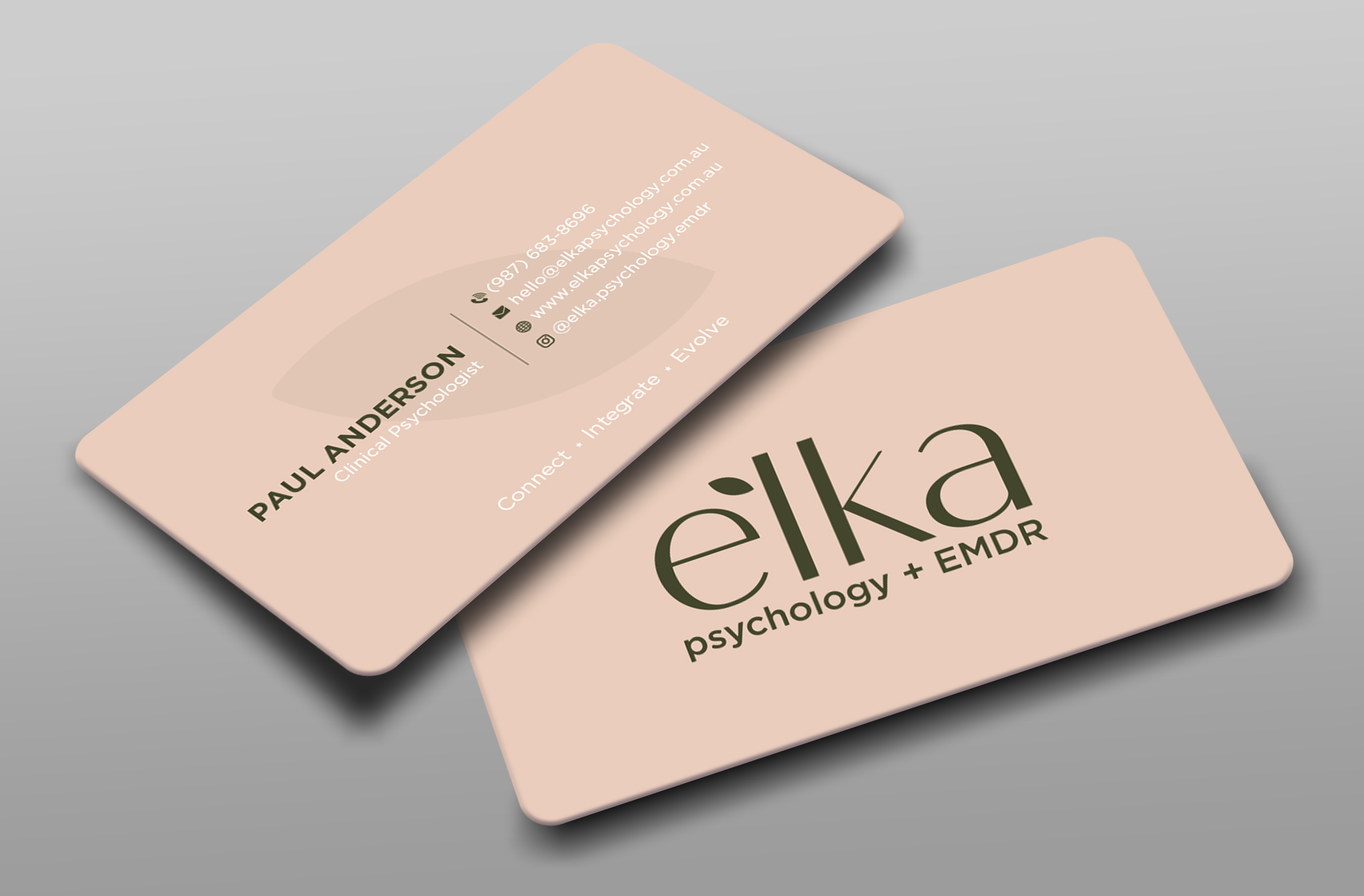Business Card Design by Uttom 2 for Elka Psychology + EMDR | Design #36812515