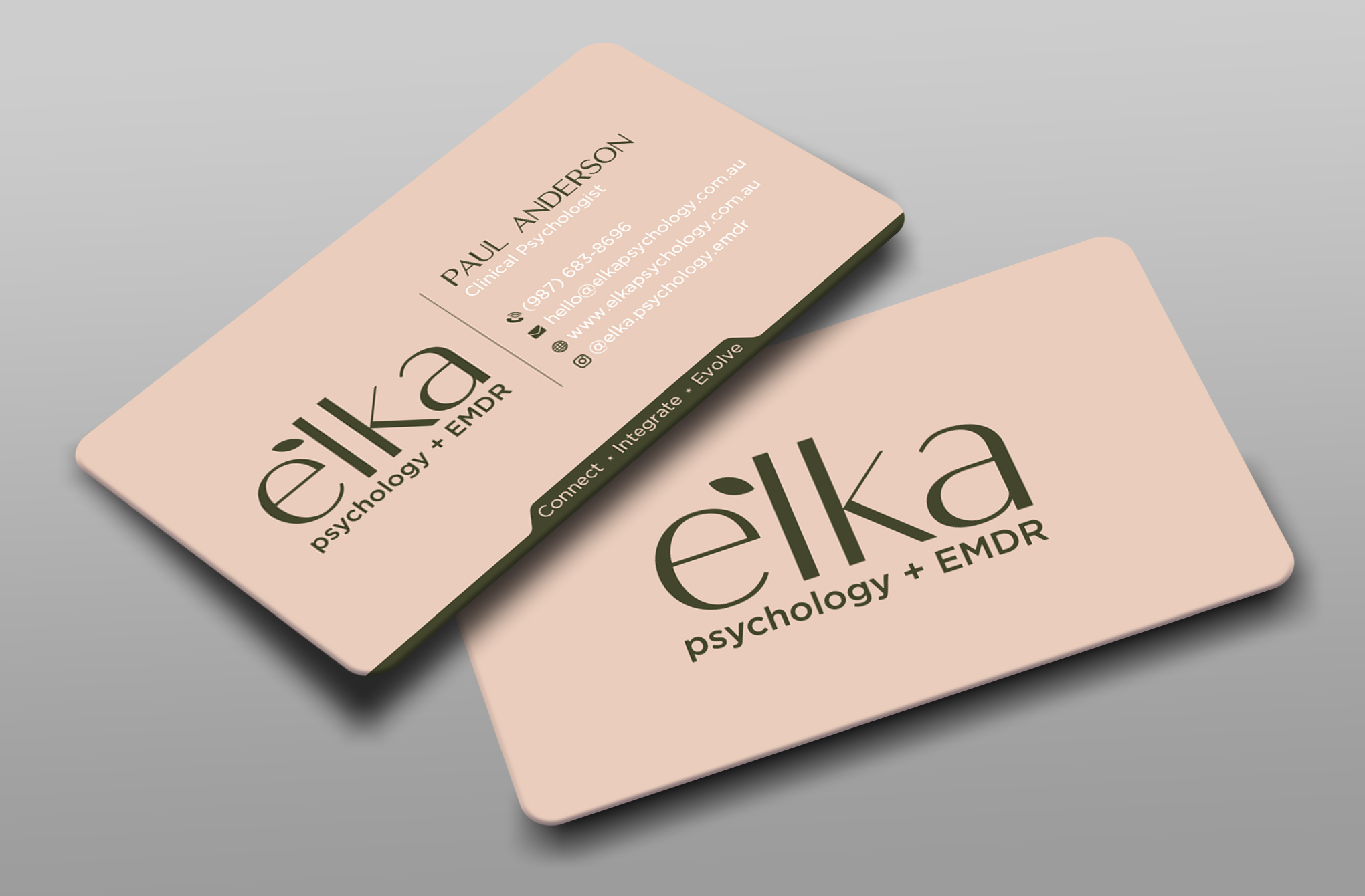 Business Card Design by Uttom 2 for Elka Psychology + EMDR | Design #36812516