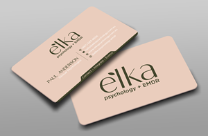 Business Card Design by Uttom 2 for Elka Psychology + EMDR | Design: #36812518