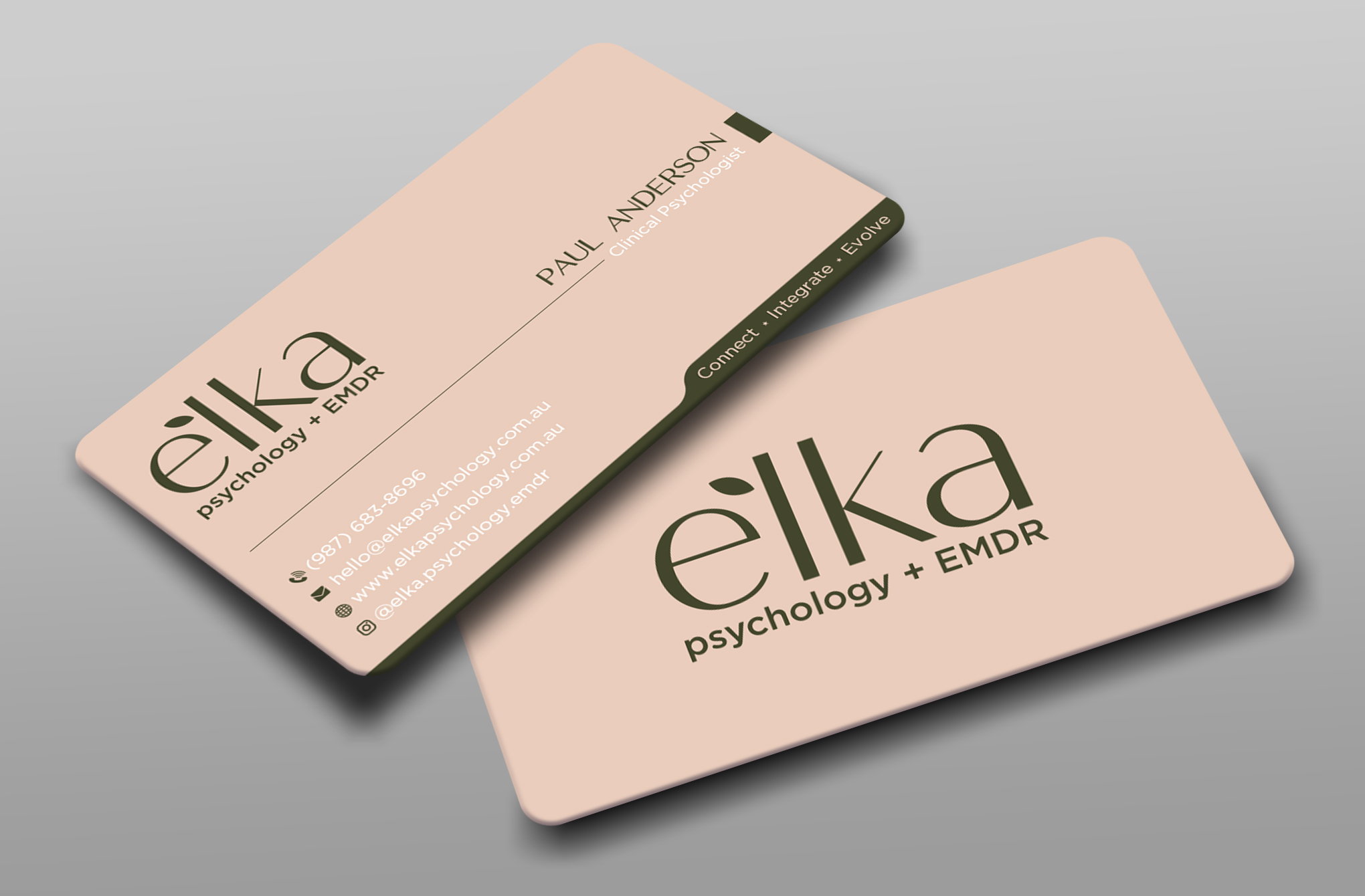 Business Card Design by Uttom 2 for Elka Psychology + EMDR | Design #36812519