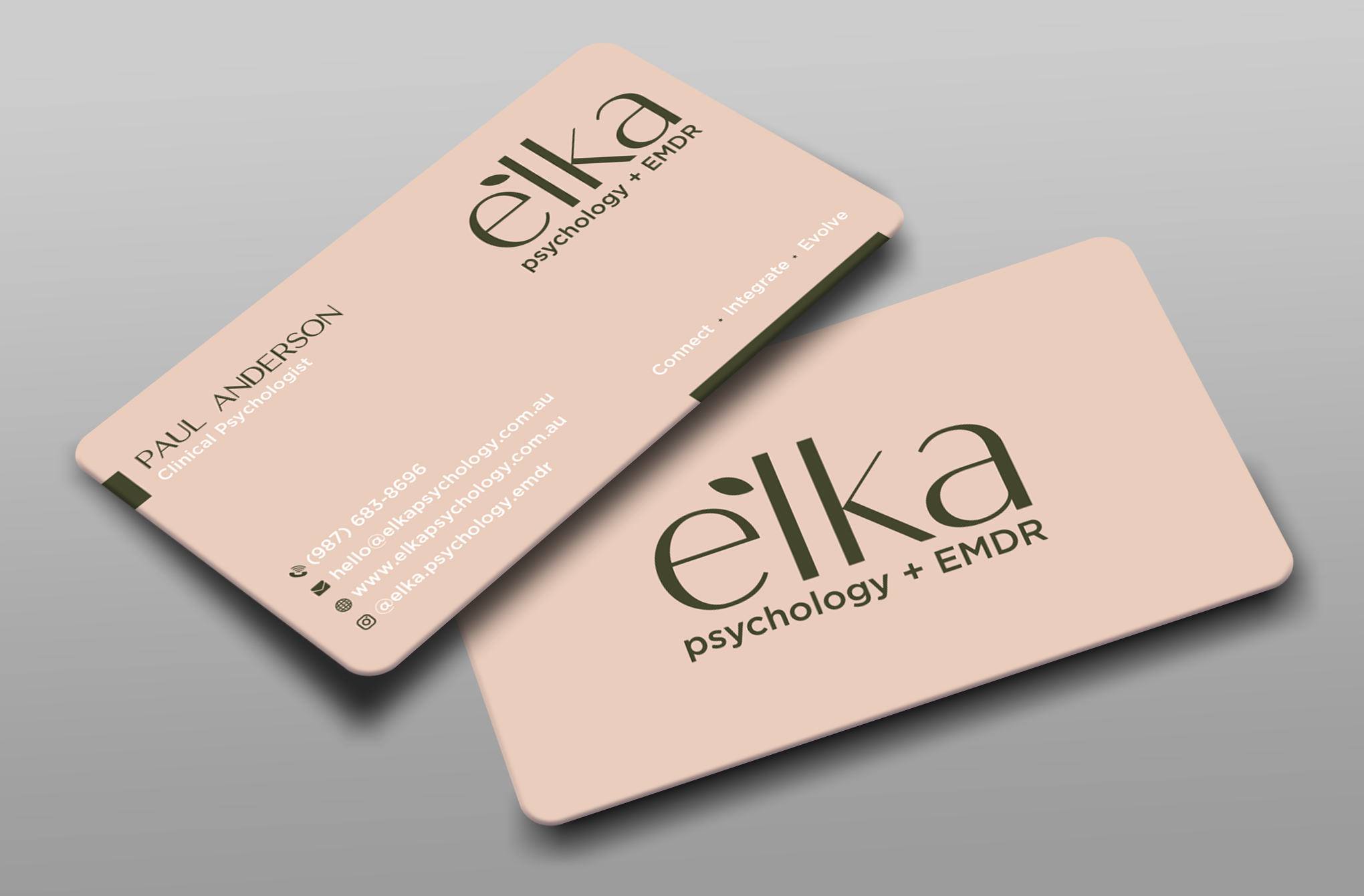 Business Card Design by Uttom 2 for Elka Psychology + EMDR | Design #36812534