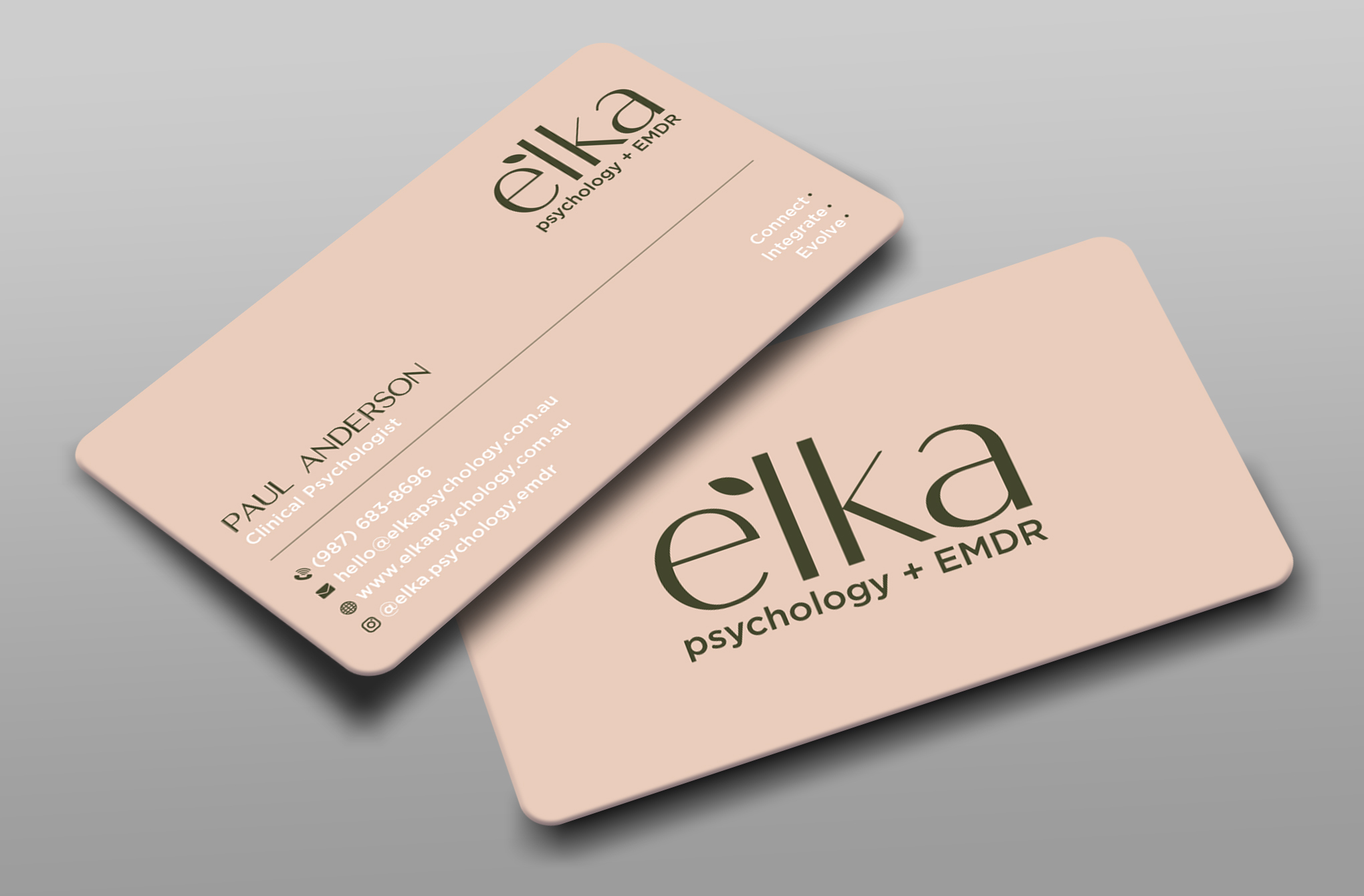 Business Card Design by Uttom 2 for Elka Psychology + EMDR | Design #36812536