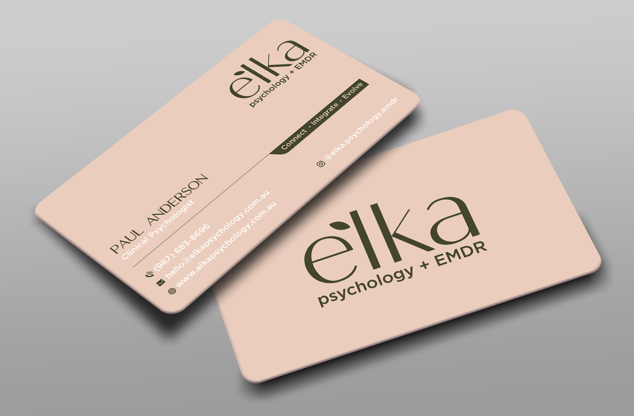 Business Card Design by Uttom 2 for Elka Psychology + EMDR | Design #36812537