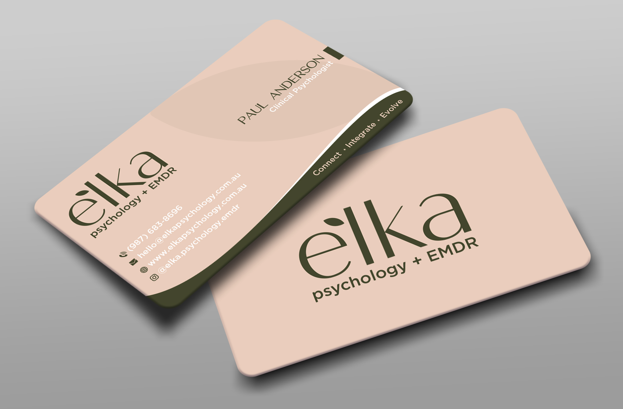 Business Card Design by Uttom 2 for Elka Psychology + EMDR | Design #36812538