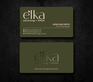 Business Card Design by Imagine design000 for Elka Psychology + EMDR | Design: #36811998