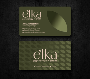Business Card Design by Imagine design000 for Elka Psychology + EMDR | Design: #36812032