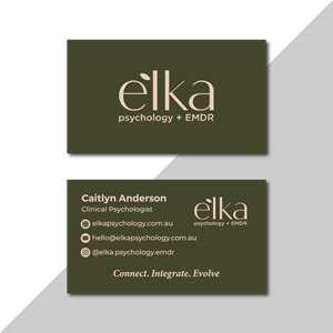 Business Card Design by AyubZafar for Elka Psychology + EMDR | Design: #36808815