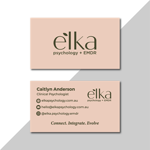 Business Card Design by AyubZafar for Elka Psychology + EMDR | Design: #36808816